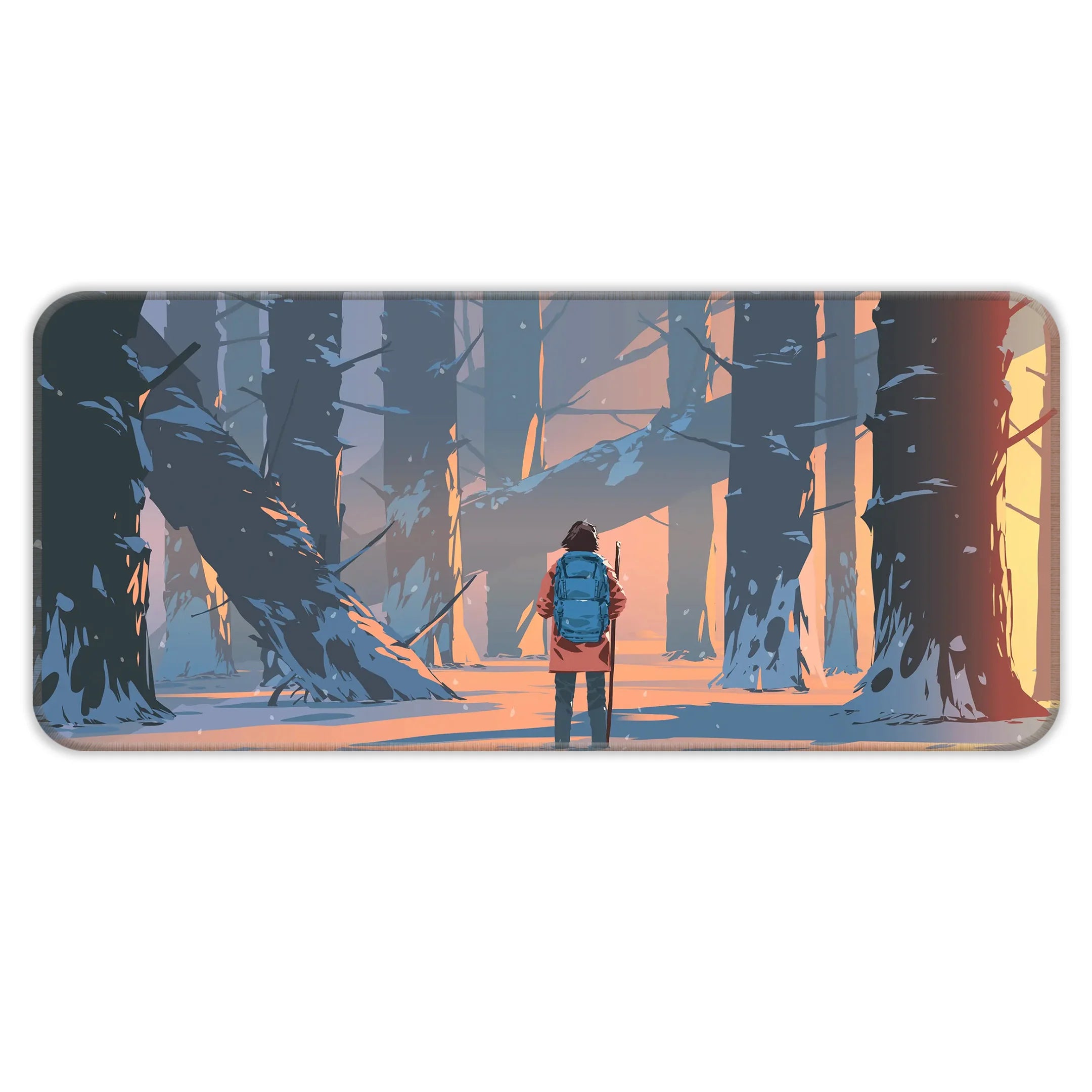 Snowy Forest Deskmat