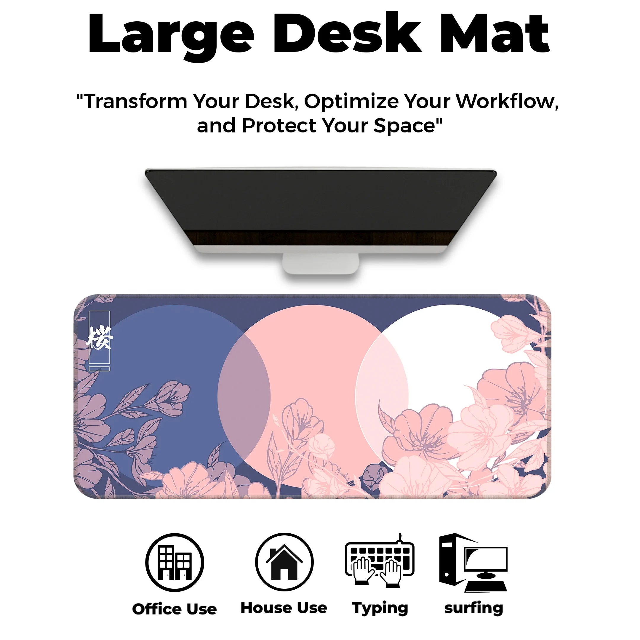 Sakura Circles Deskmat