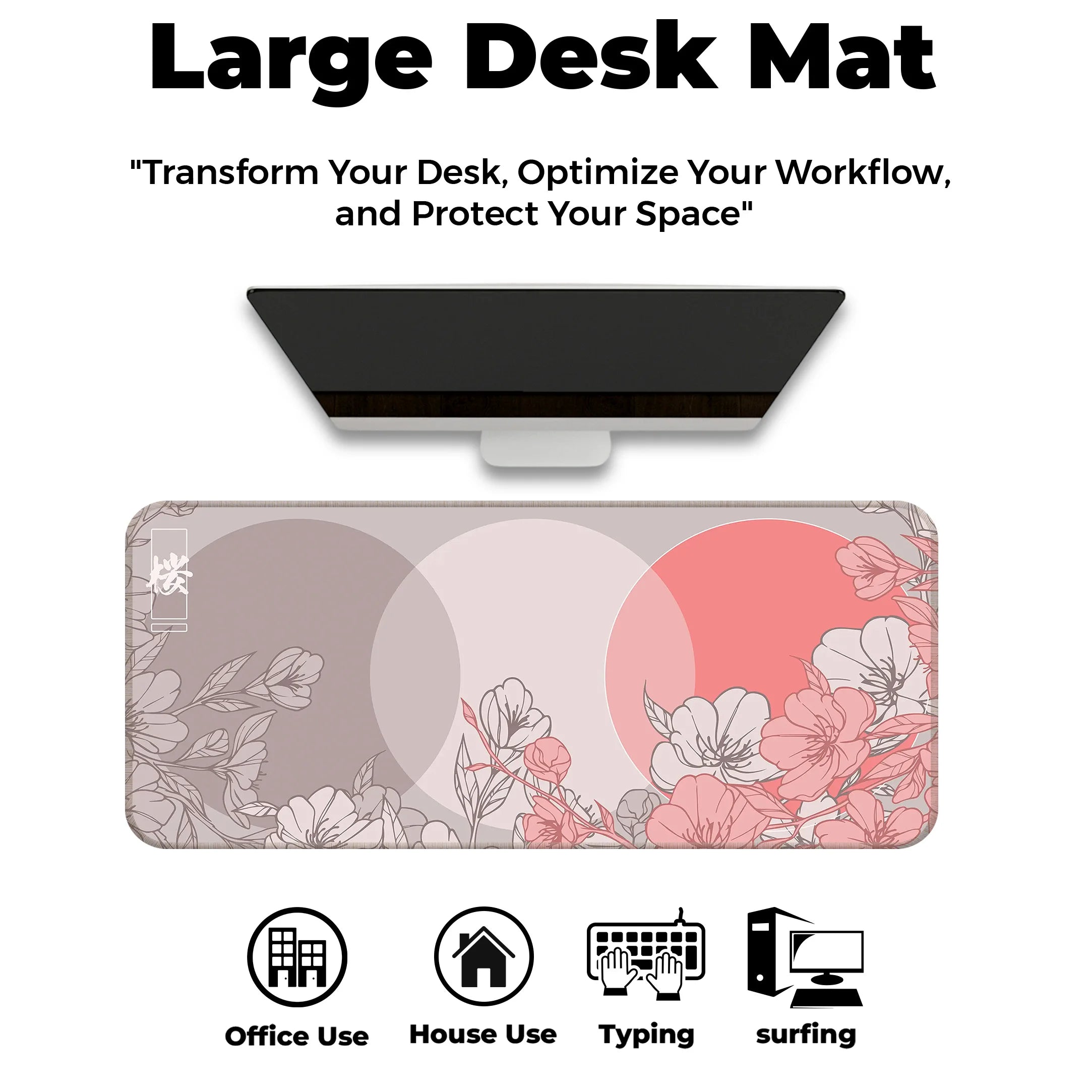 Sakura Circles Deskmat