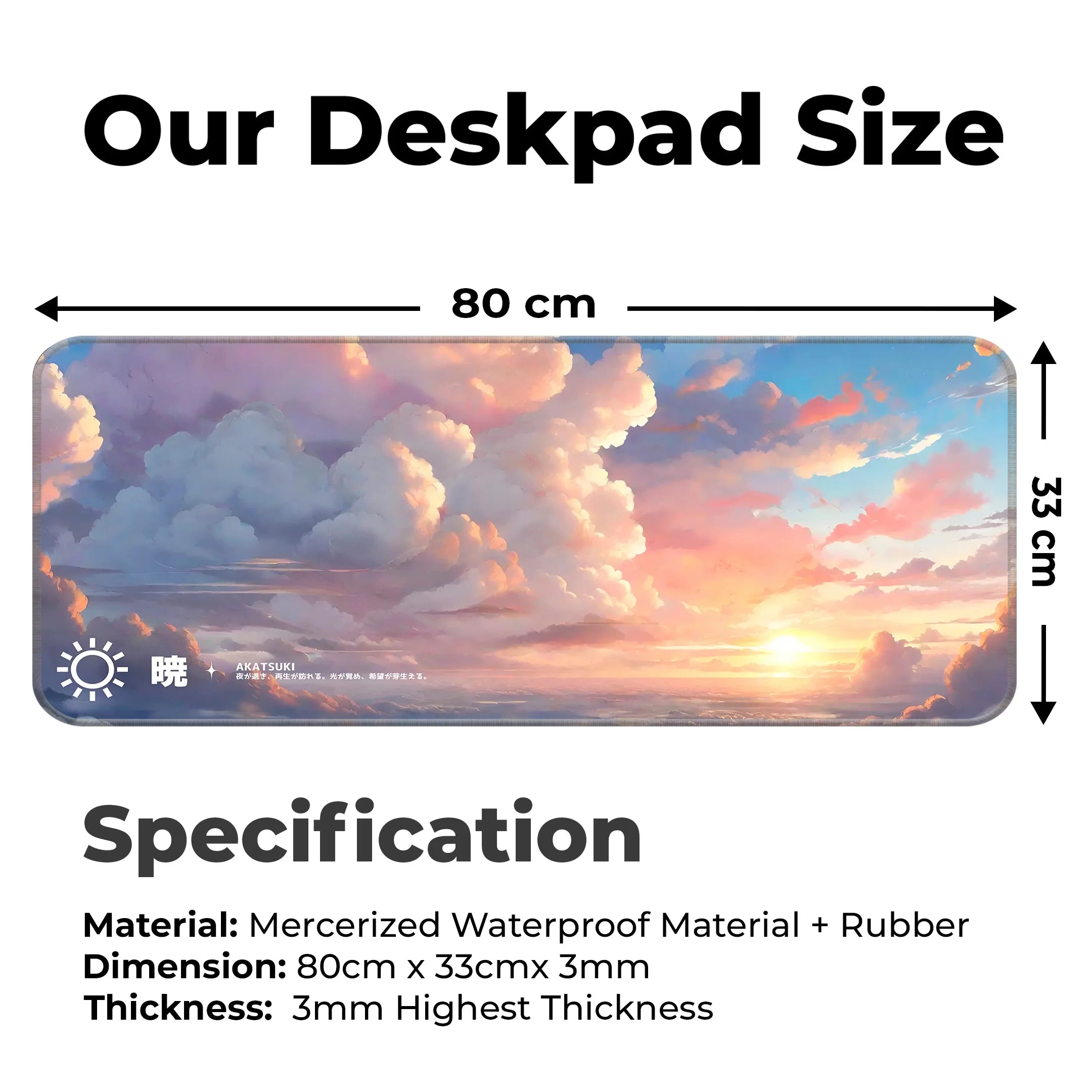 Cloudy Hues Deskmat