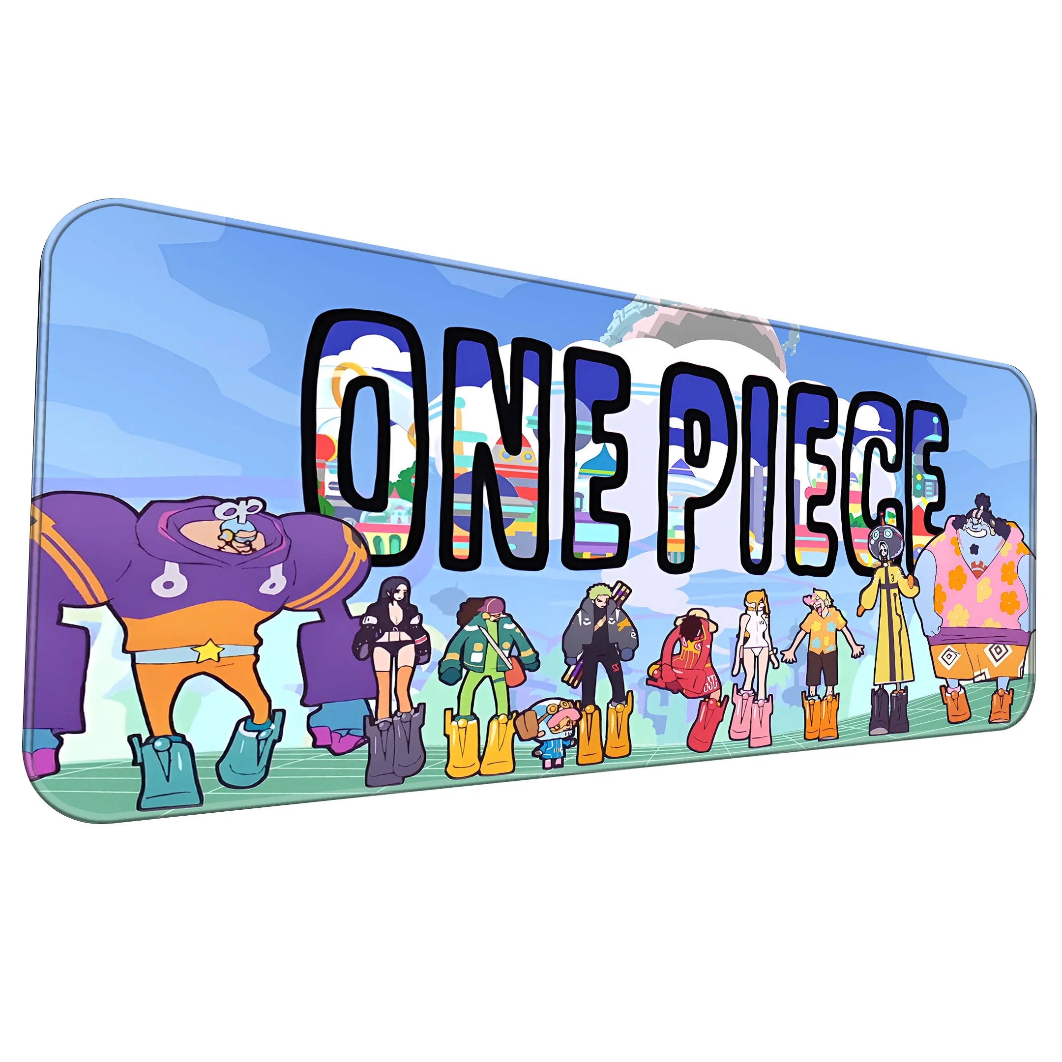 One Piece Anime Crew Mat – Luffy & Straw Hat Pirates Gaming Deskmat