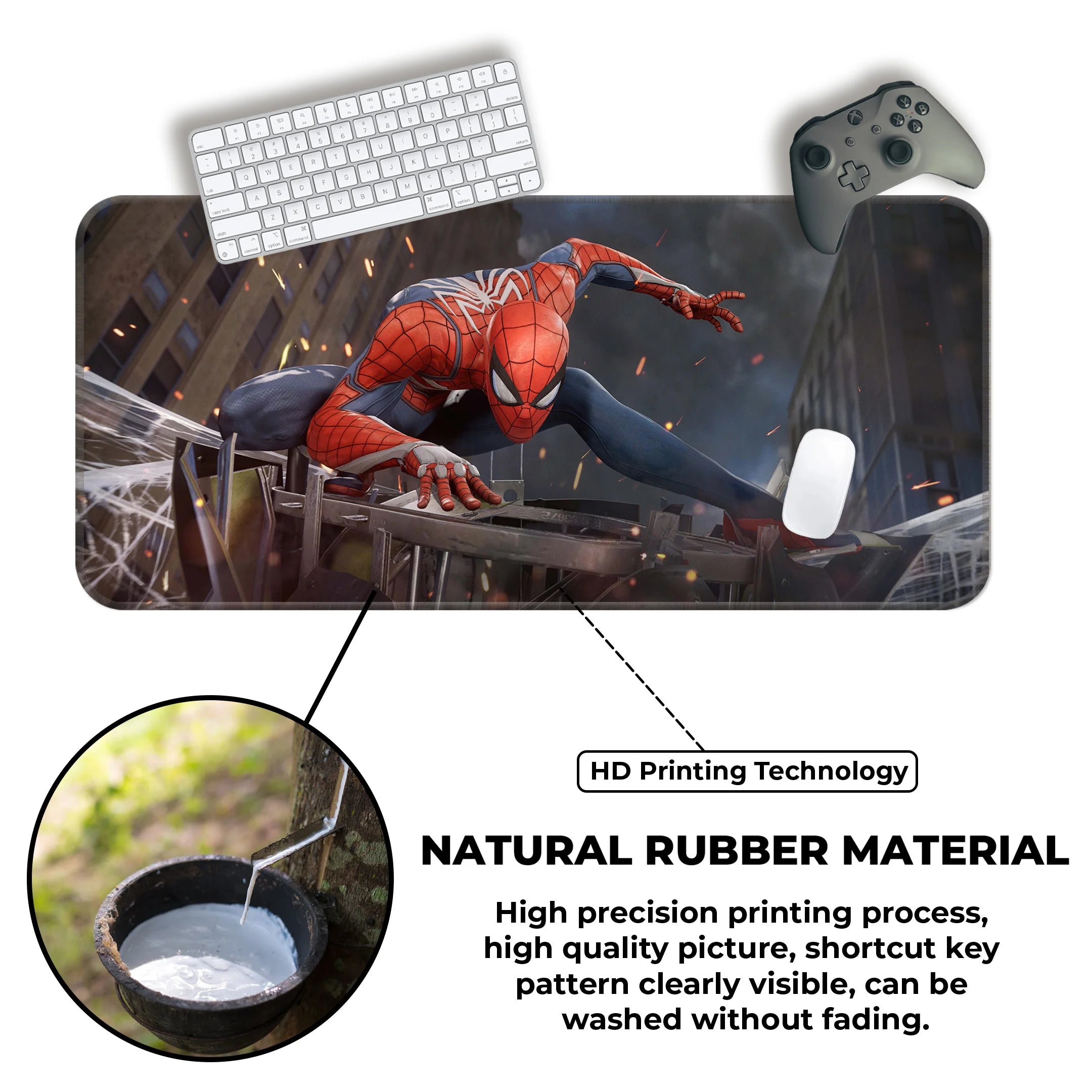 Spider-Man Heroic Leap Mat – Marvel Superhero Gaming Deskmat