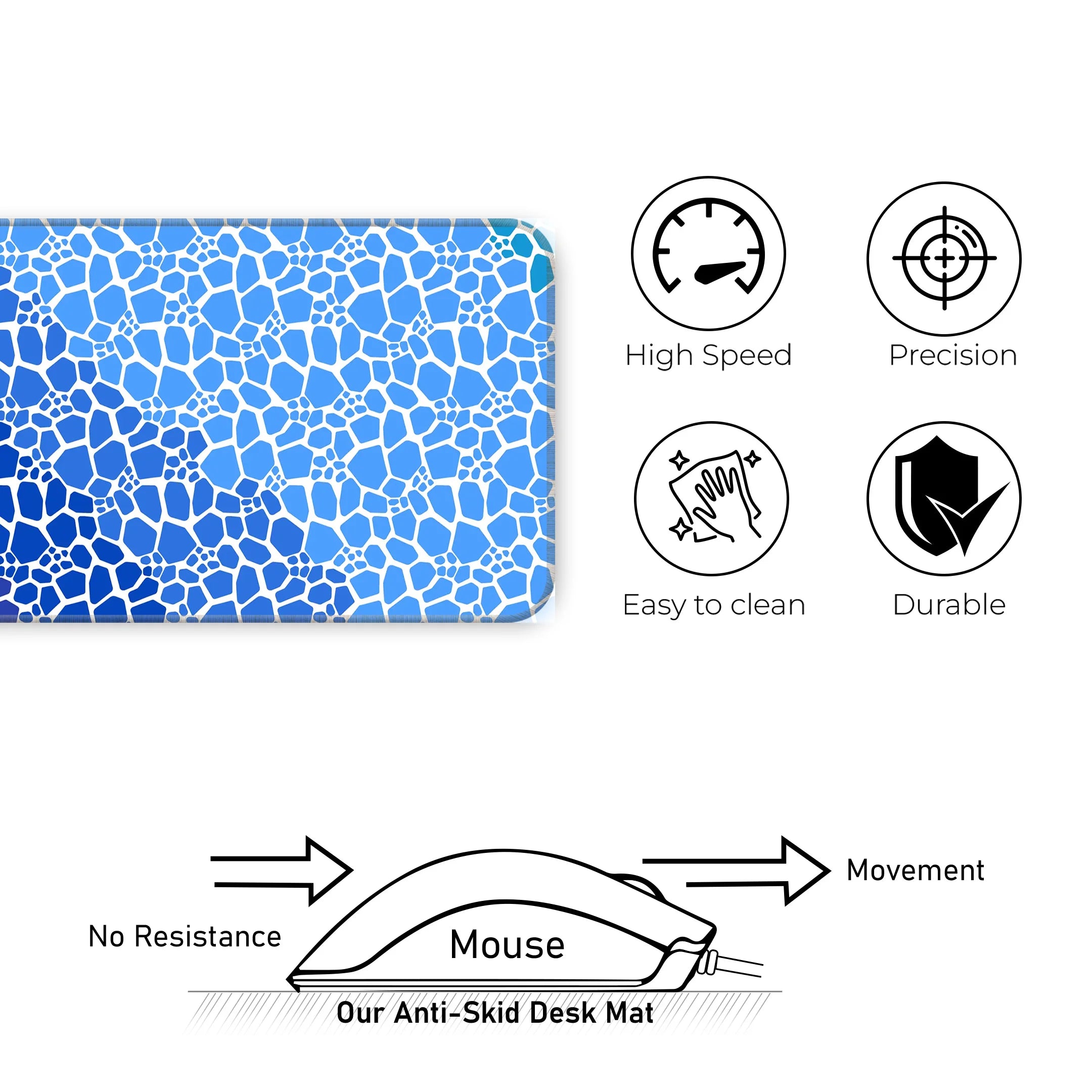 Rock pattern Deskmat