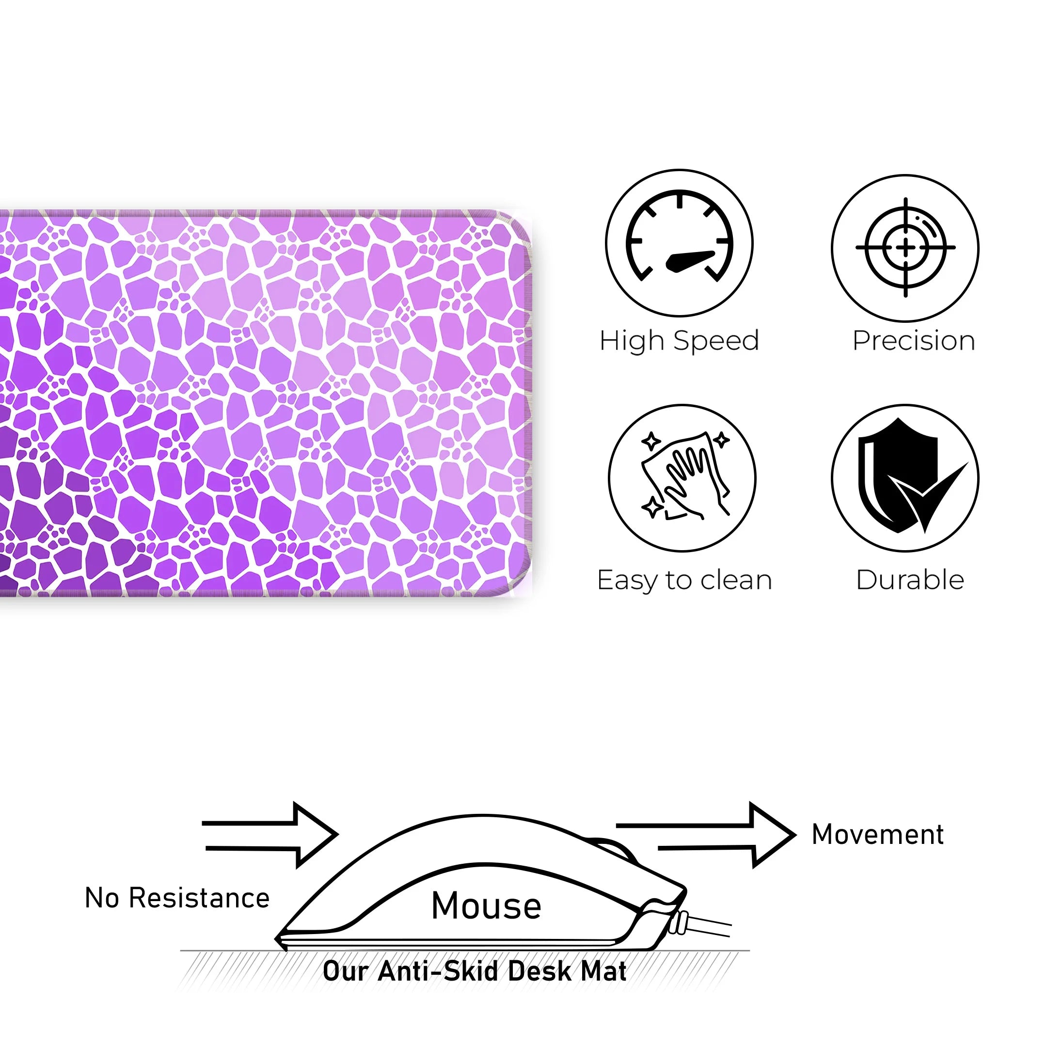 Rock pattern Deskmat