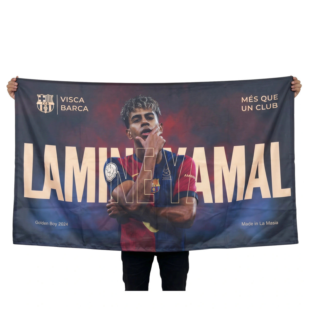 Lamine Yamal FC Barcelona Wall Tapestry | Premium Polyester Football Wall Hanging | Soccer Fan Room Decor