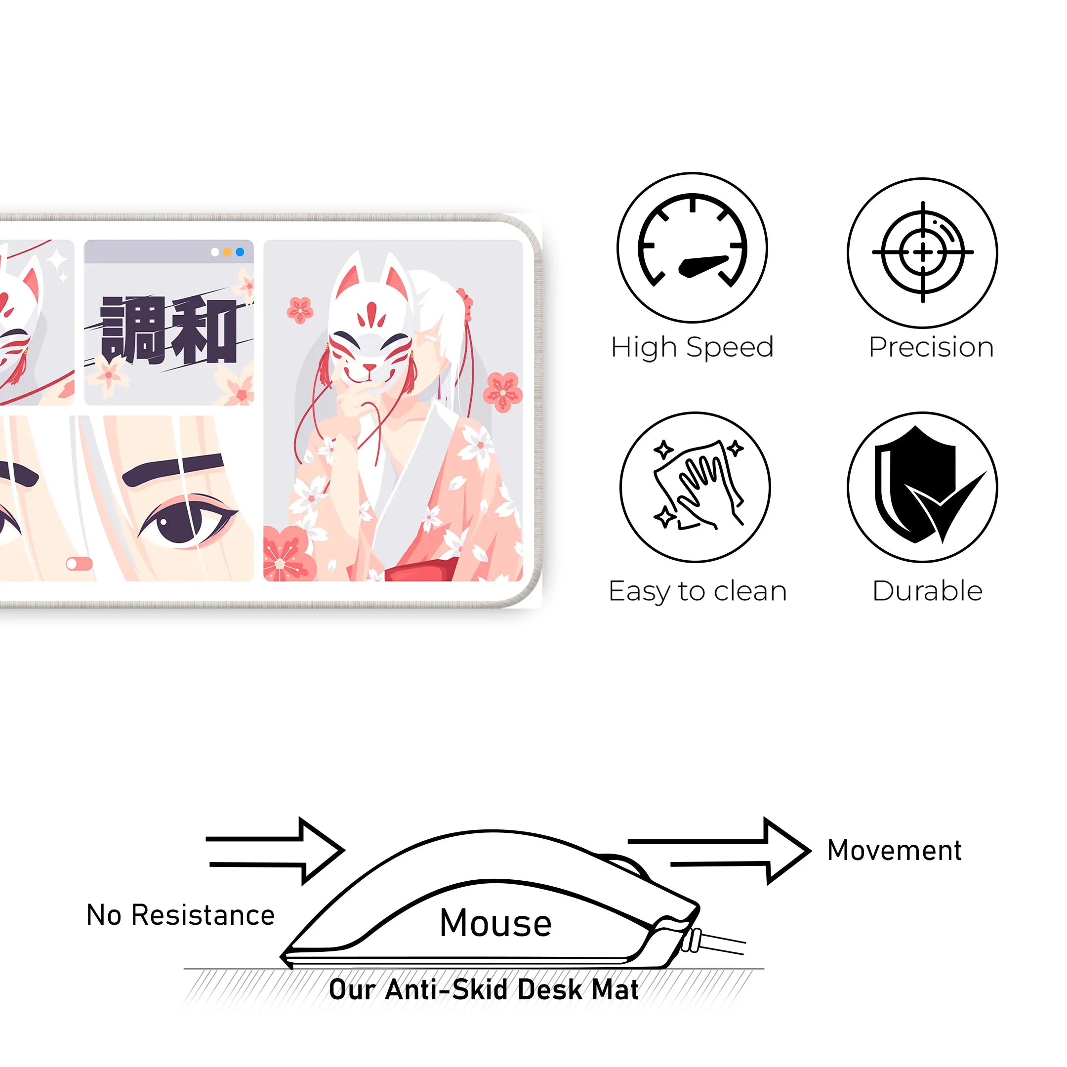 Cat girl Deskmat