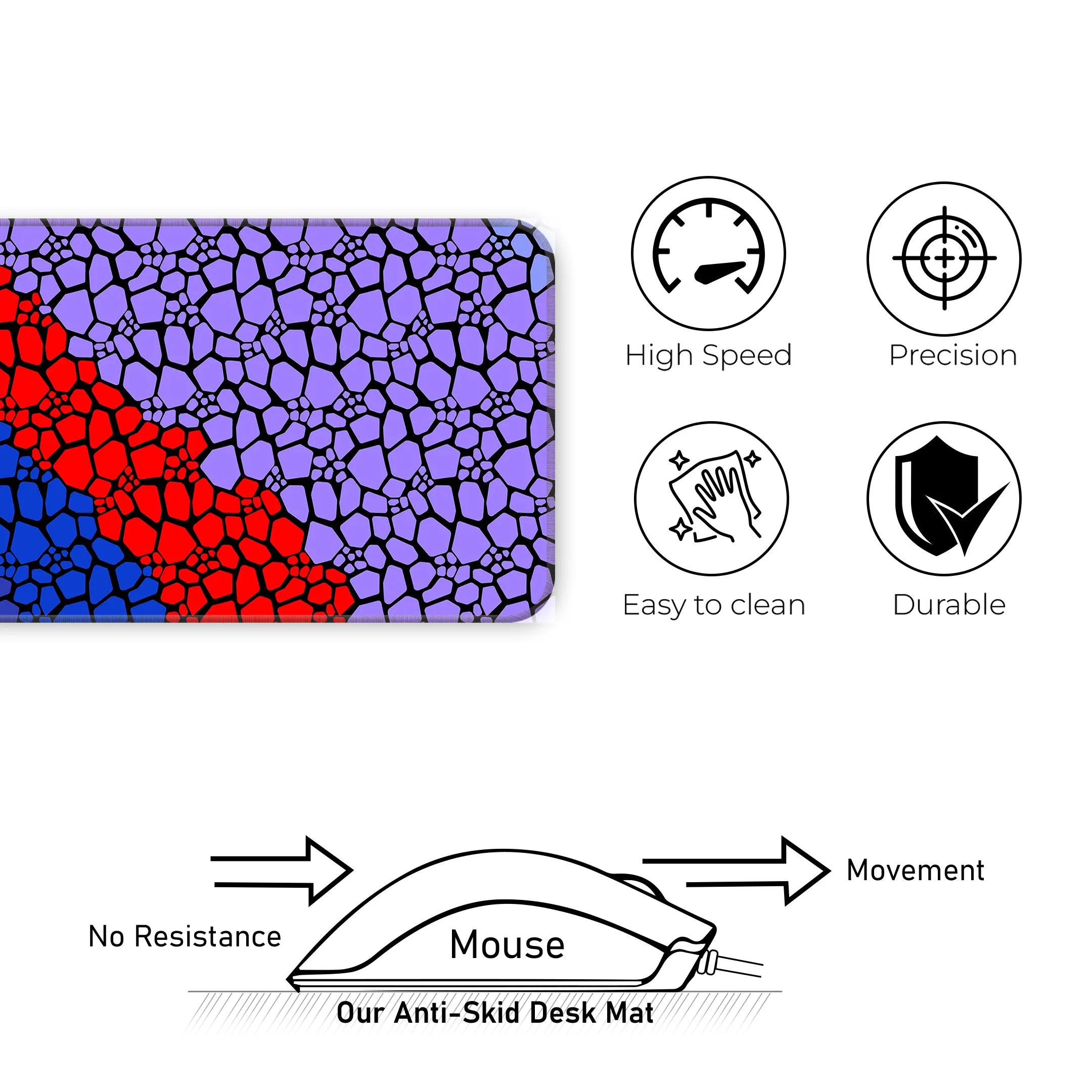 Rock pattern Deskmat