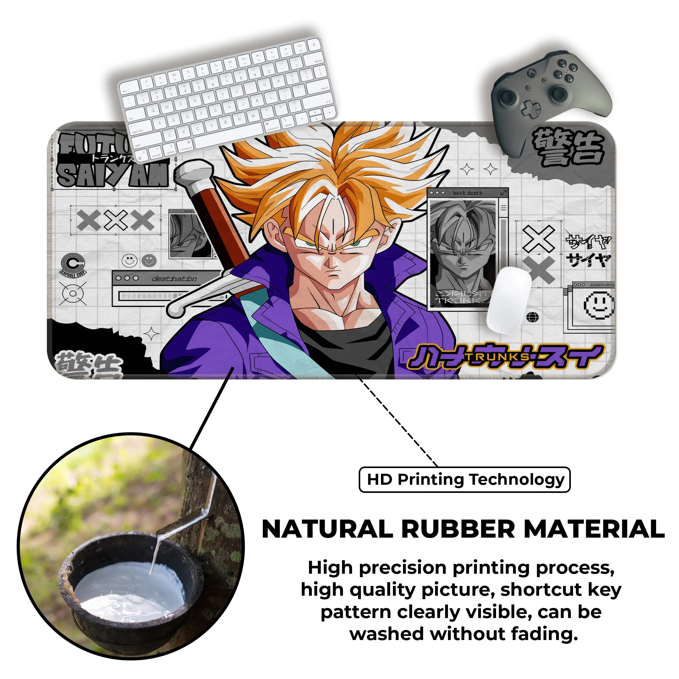 Future Trunks Saiyan Warrior Deskmat