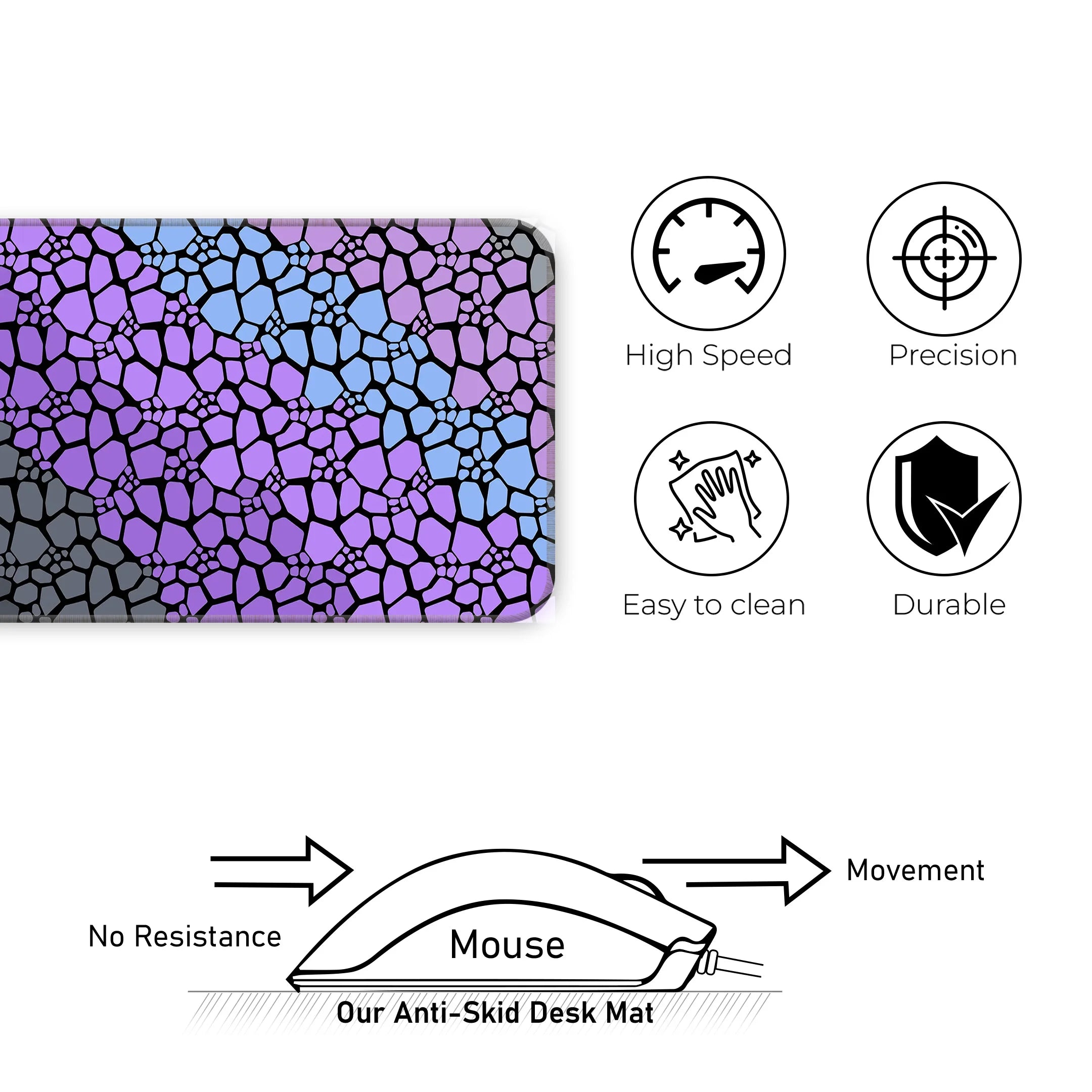 Rock pattern Deskmat