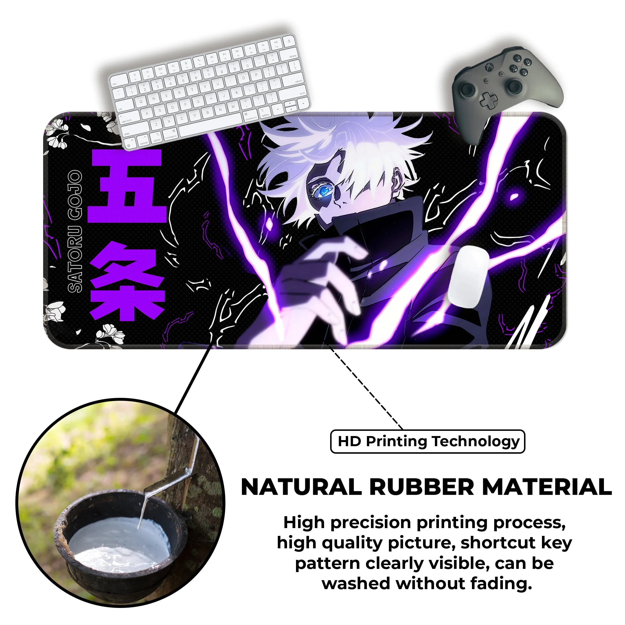 Satoru Gojo Cursed Energy Deskmat