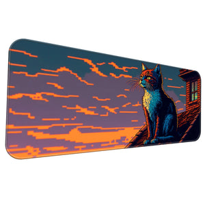 Pixel Art Cat Deskmat