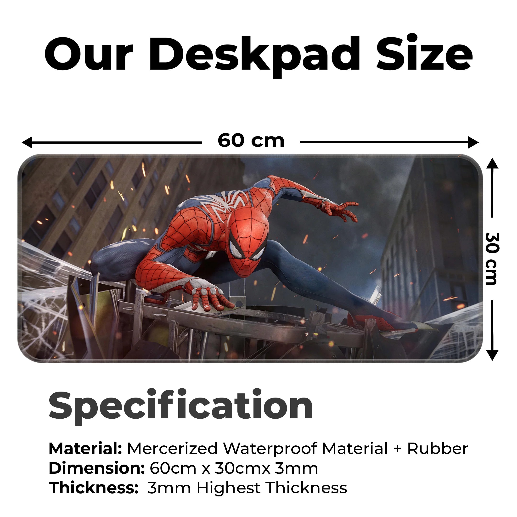 Spider-Man Heroic Leap Mat – Marvel Superhero Gaming Deskmat