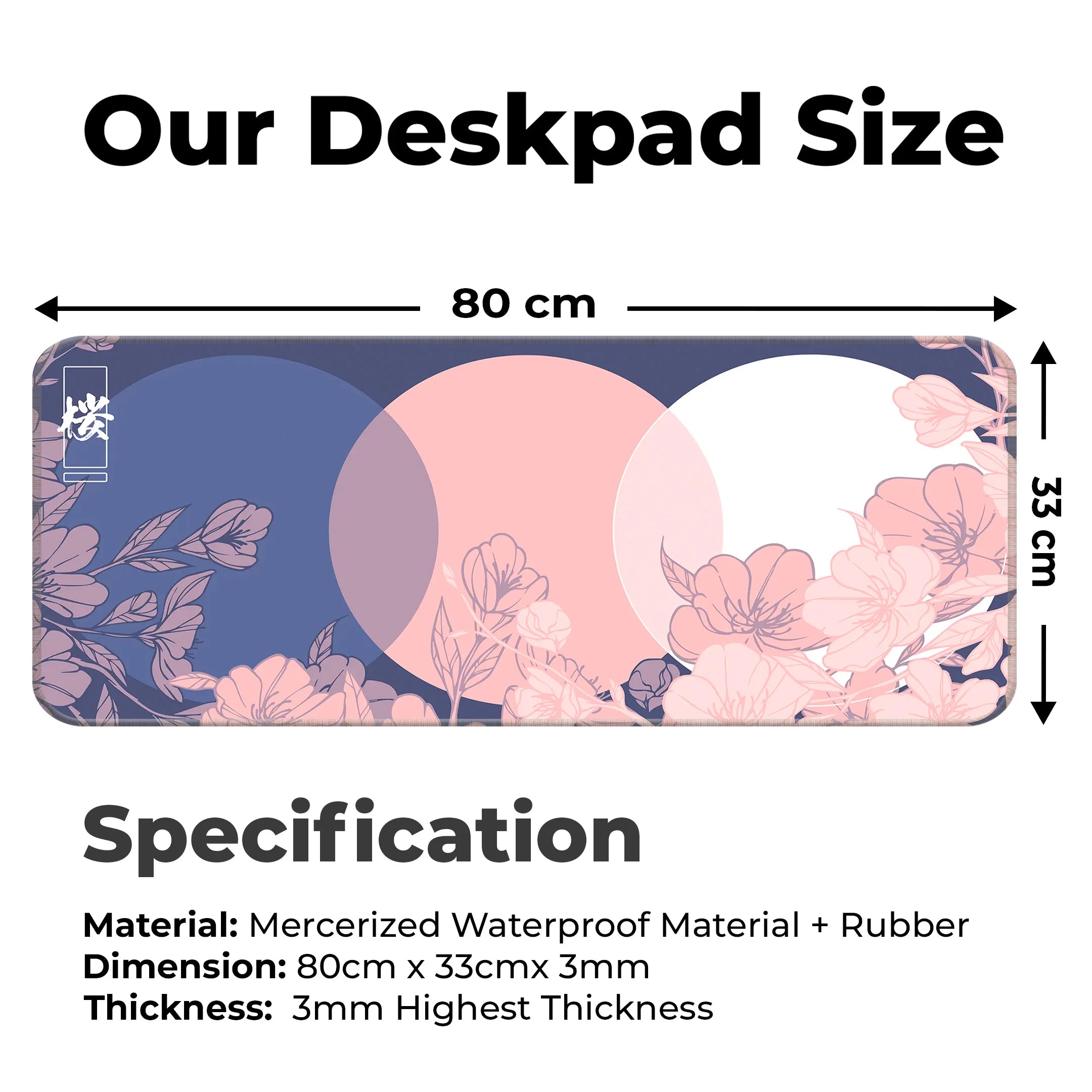 Sakura Circles Deskmat