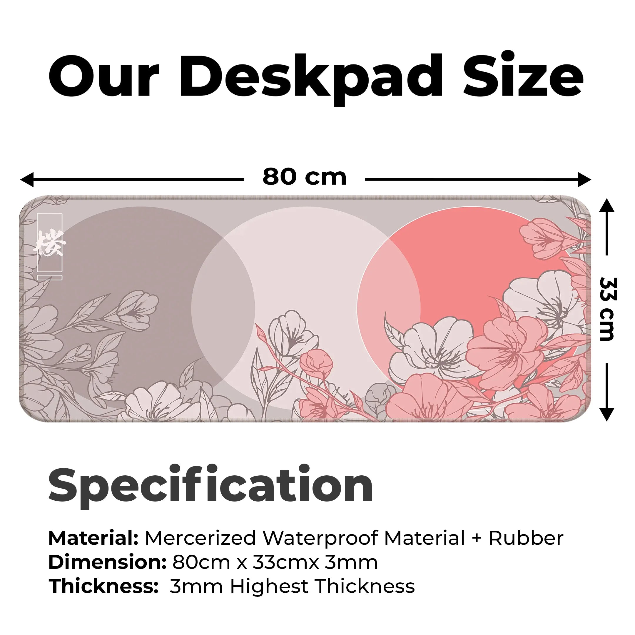 Sakura Circles Deskmat