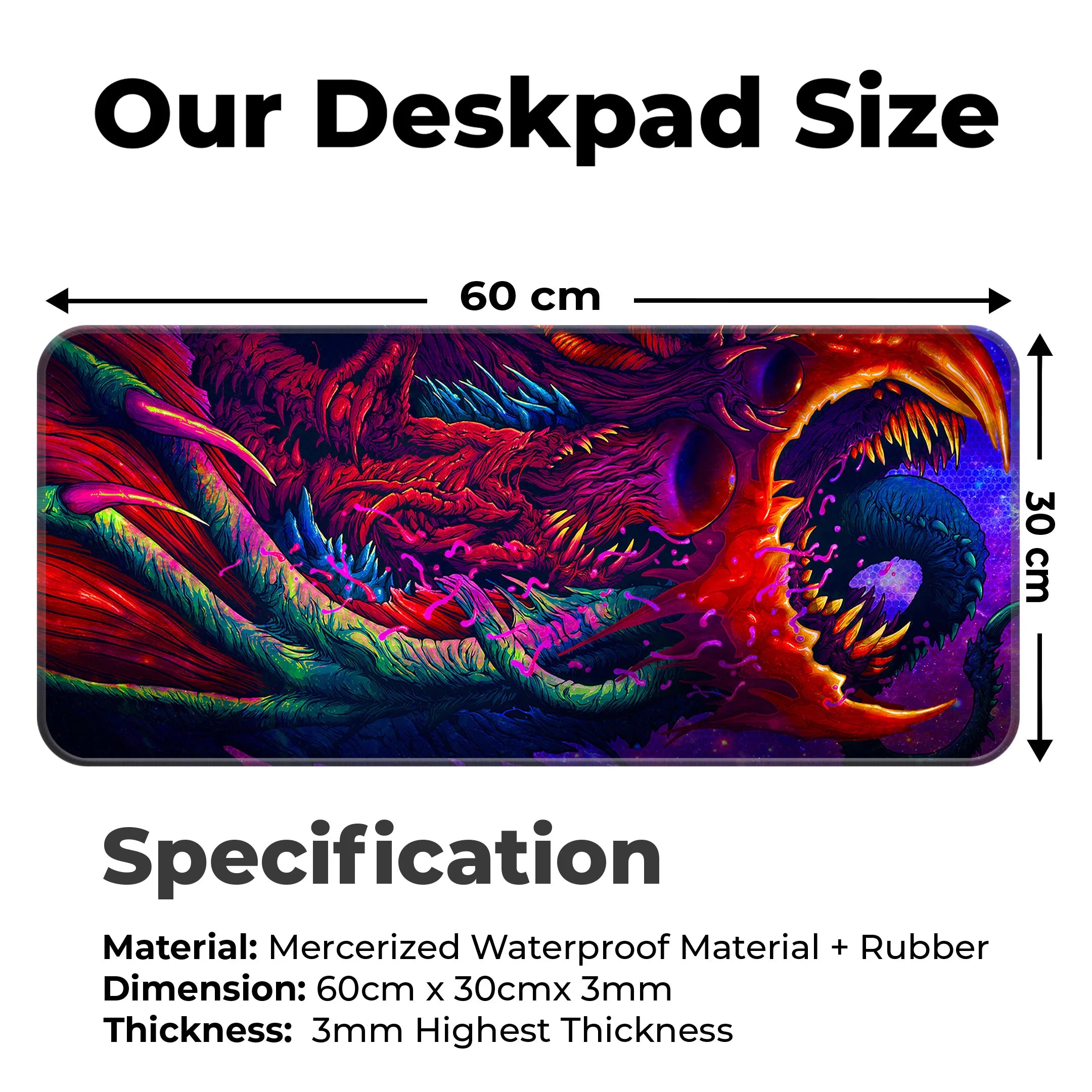 Cosmic Monster Mat – Alien Beast Sci-Fi Fantasy Deskmat