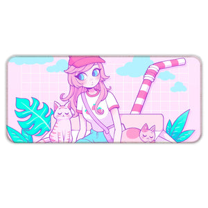 Kawai Fashion Girl Deskmat