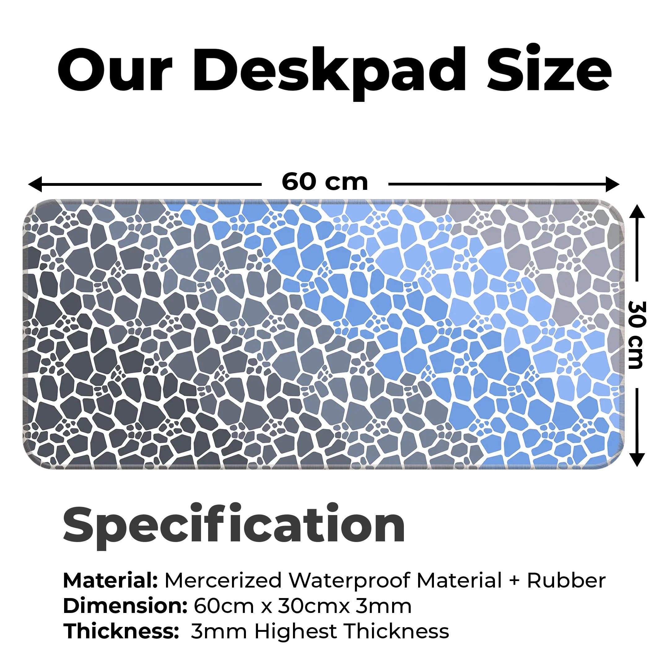 Rock pattern Deskmat