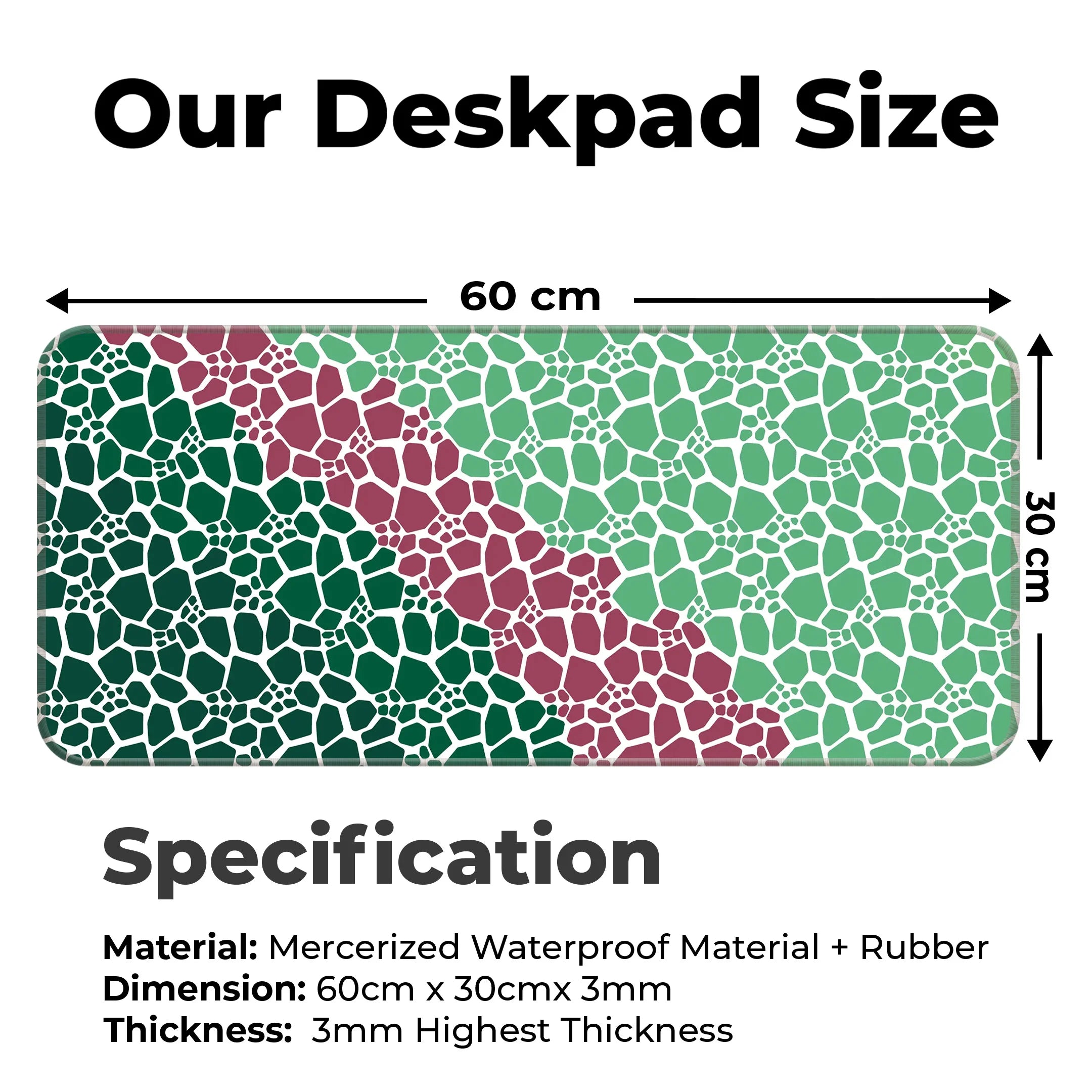 Rock pattern Deskmat