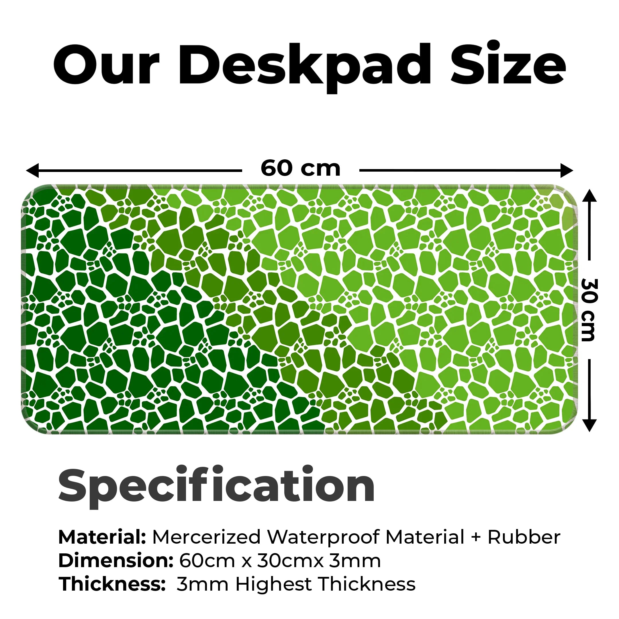 Rock pattern Deskmat