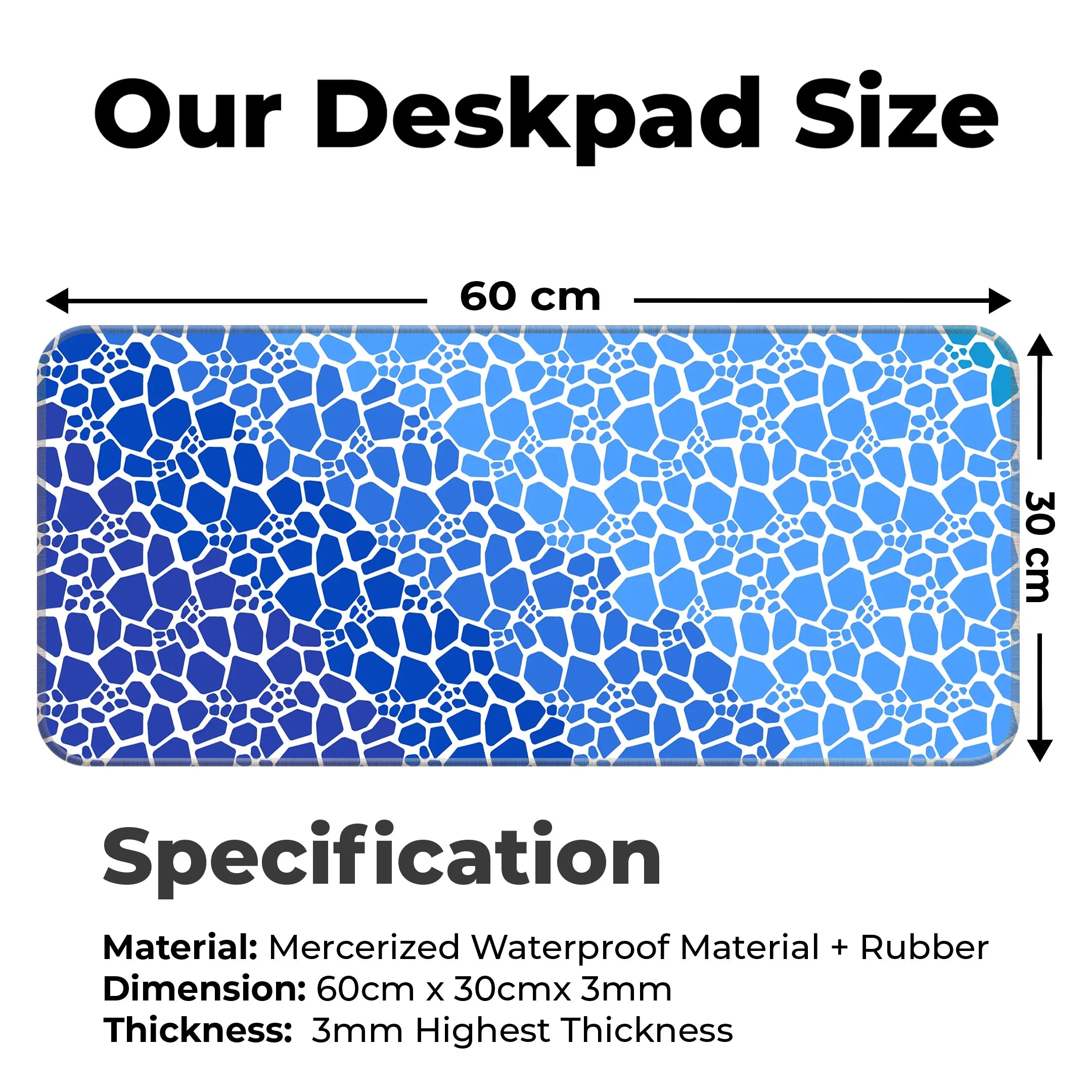 Rock pattern Deskmat