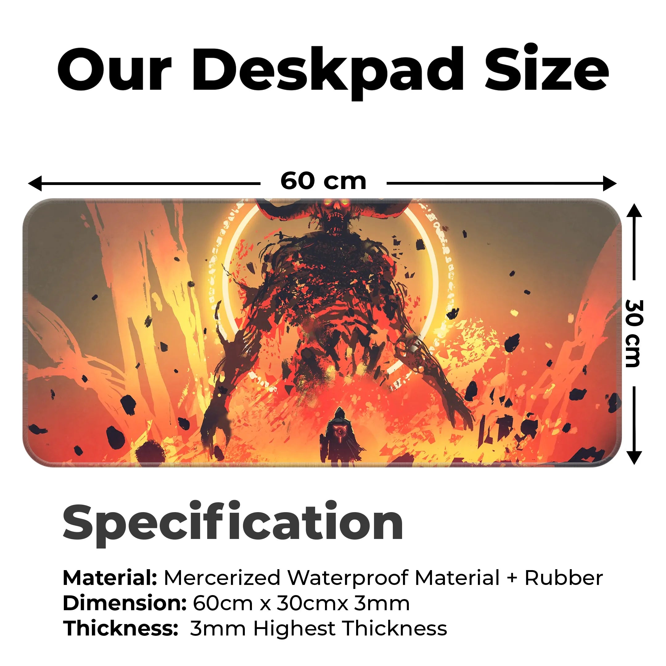 Knight with sword Deskmat