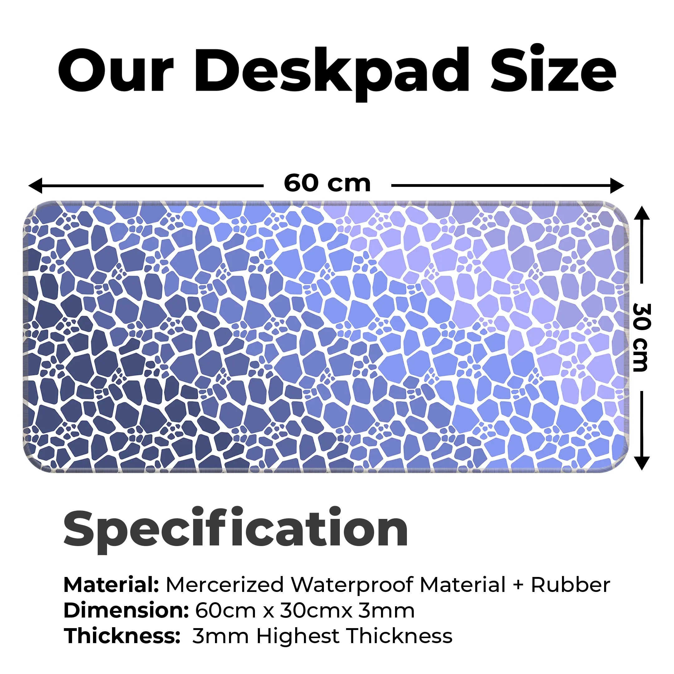 Rock pattern Deskmat