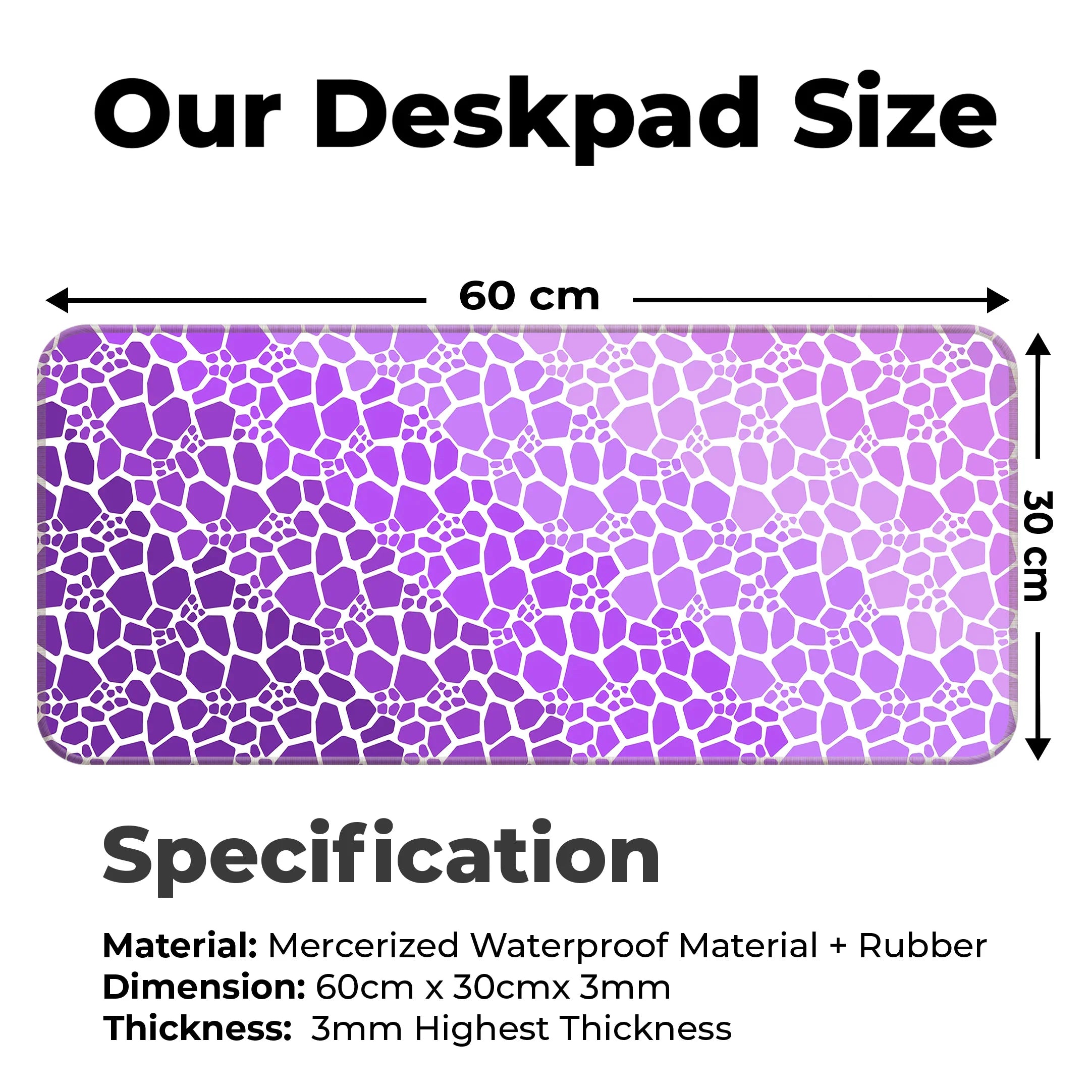 Rock pattern Deskmat