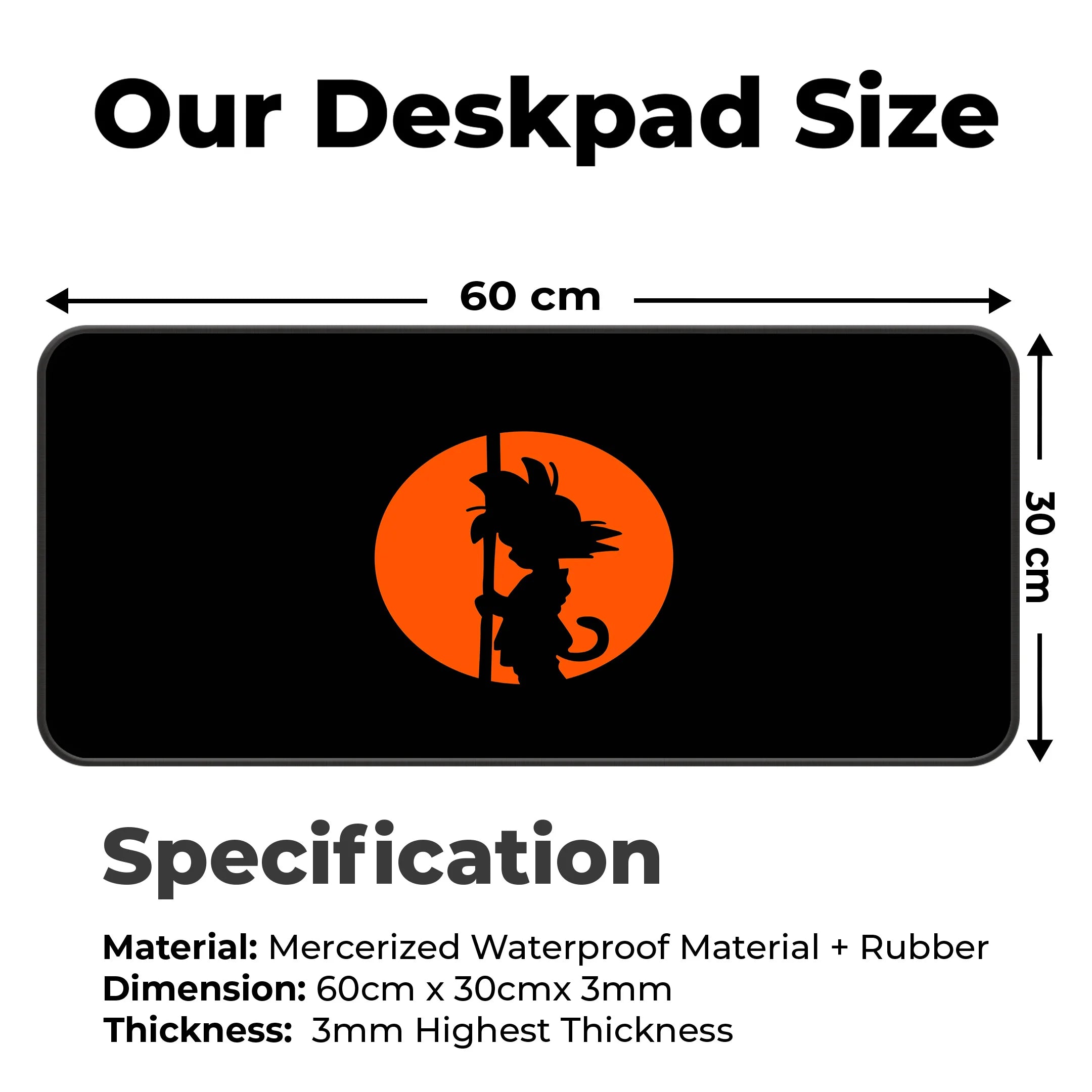 Son Goku Silhouette - Dragon Ball Deskmat