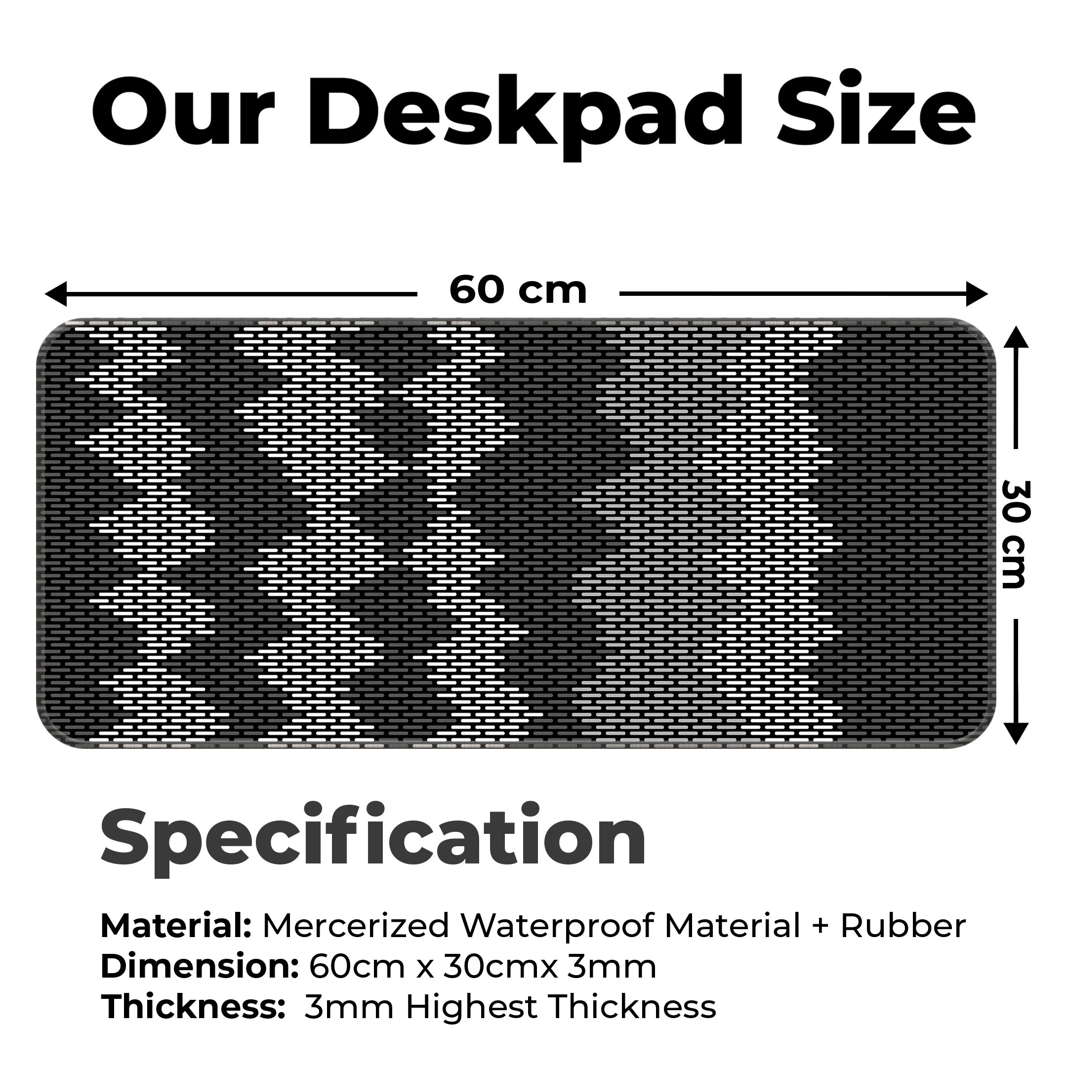 Pattern Reflux Deskmat