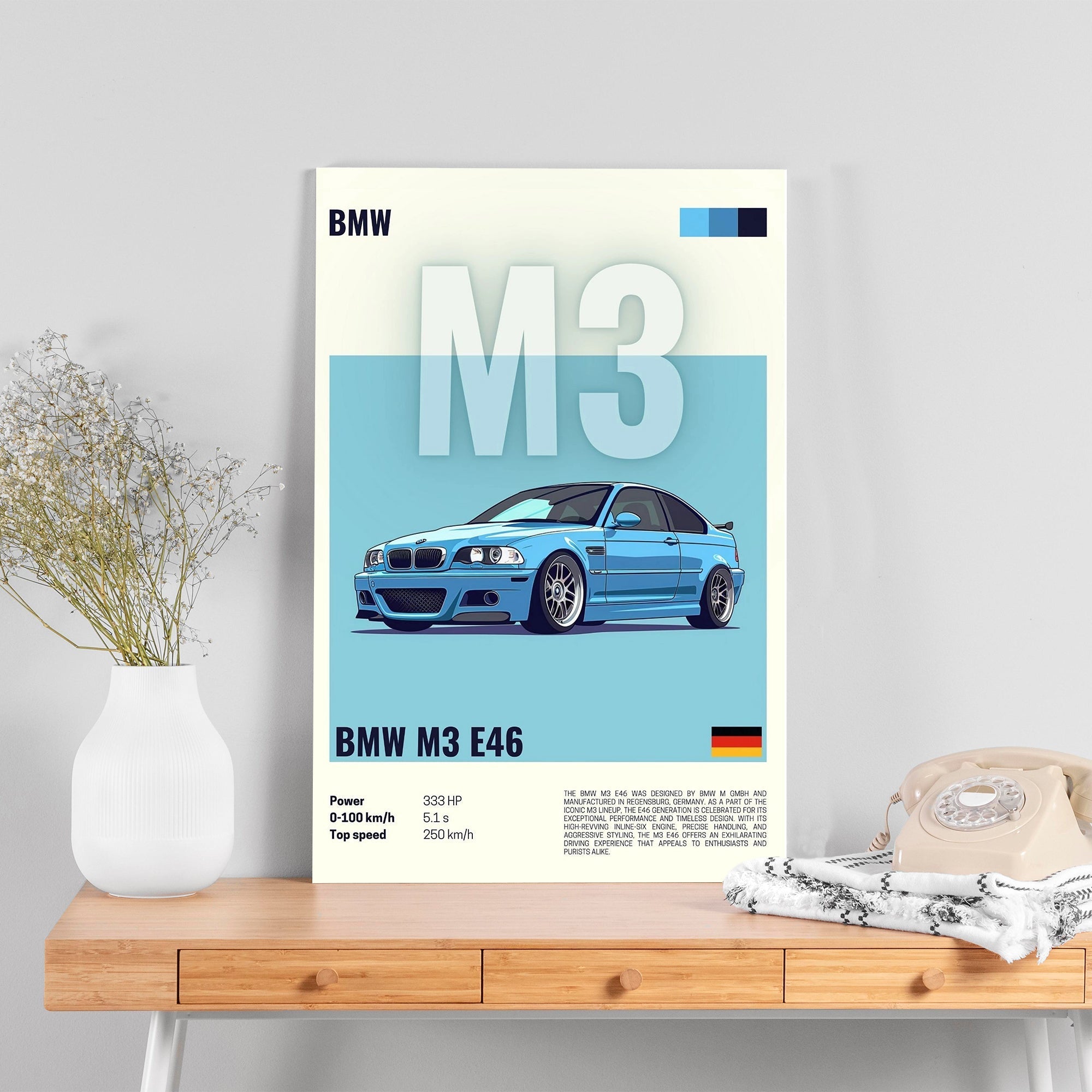 BMW M3 E46 Poster