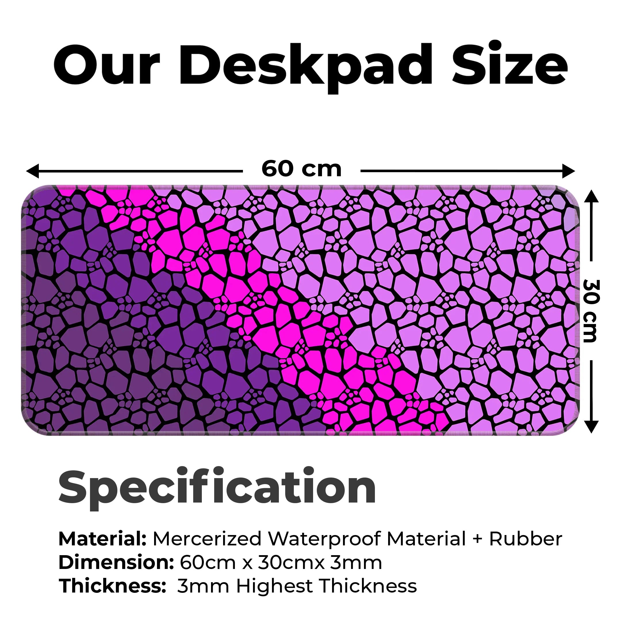 Rock pattern Deskmat