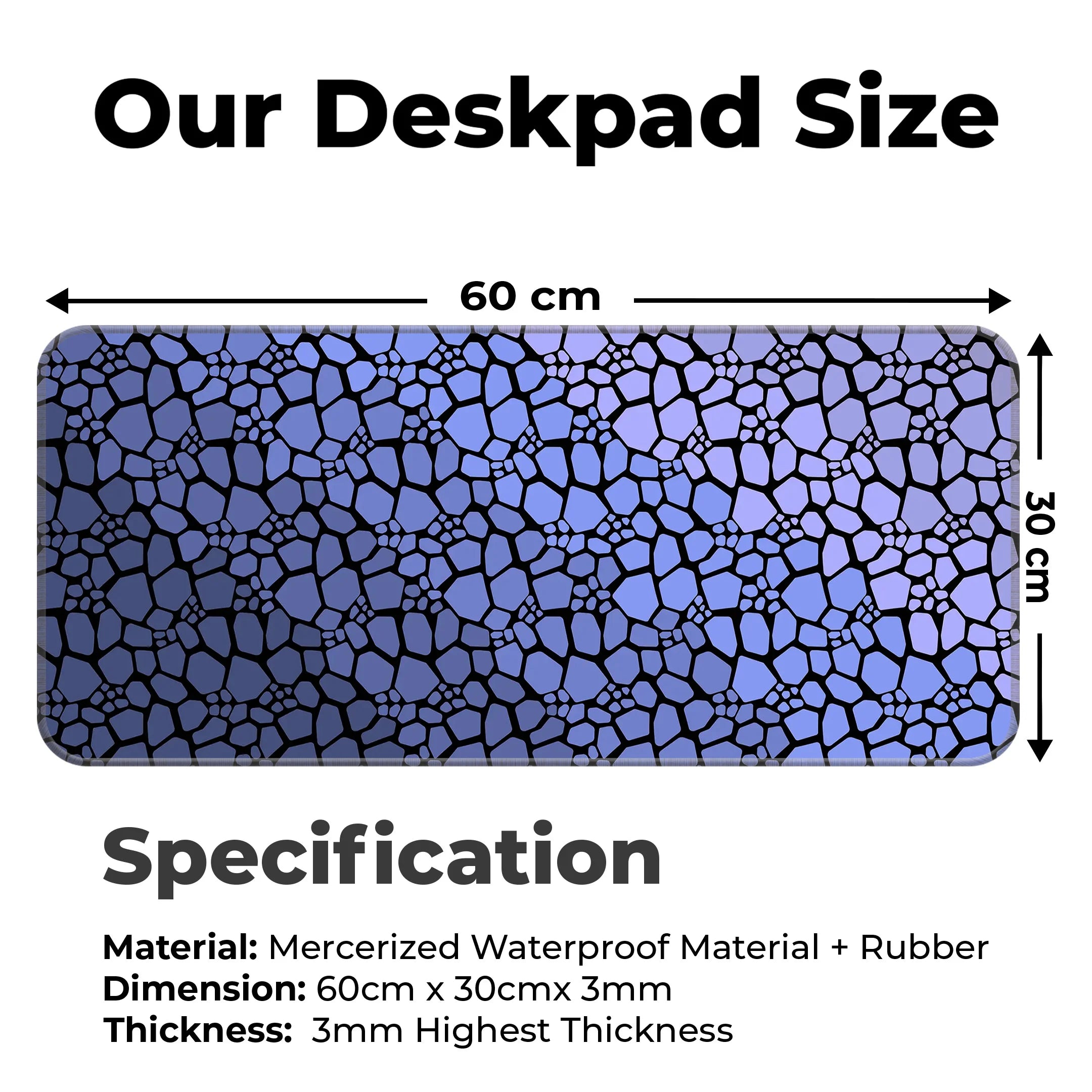 Rock pattern Deskmat