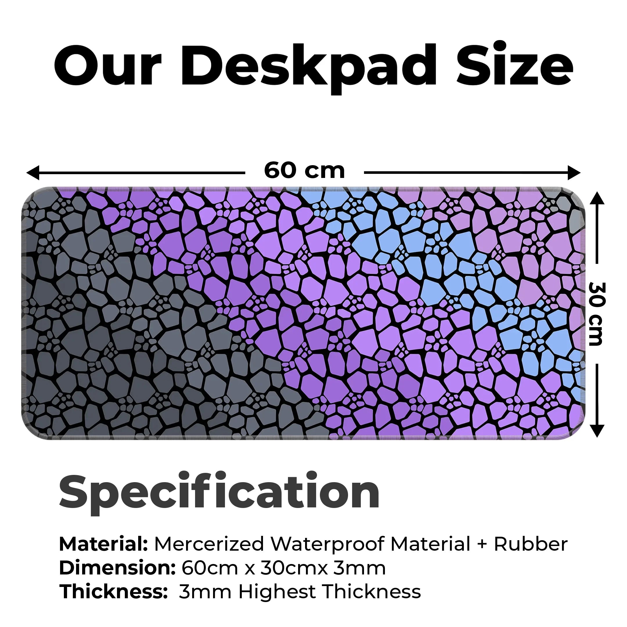 Rock pattern Deskmat