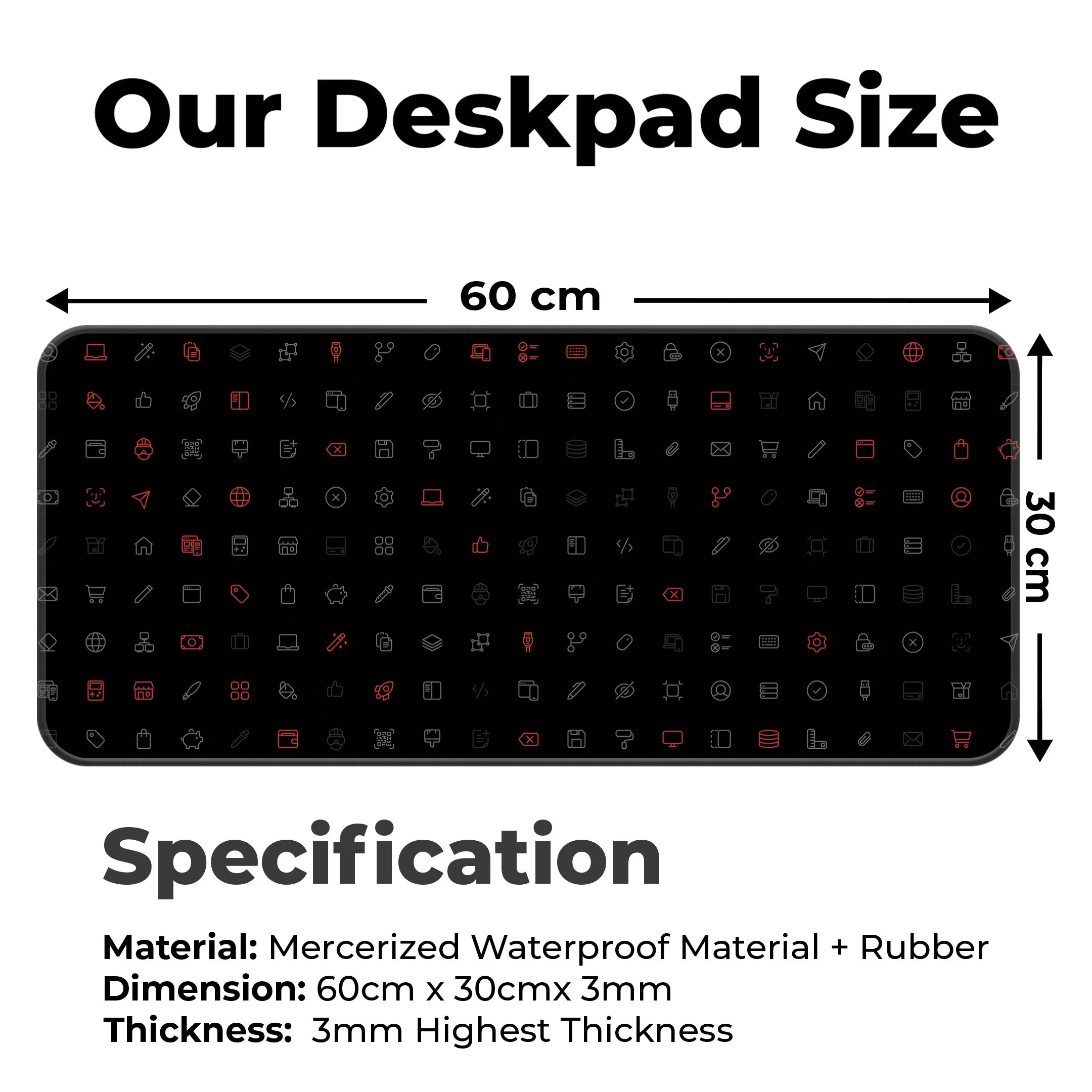 Pattern IC Deskmat