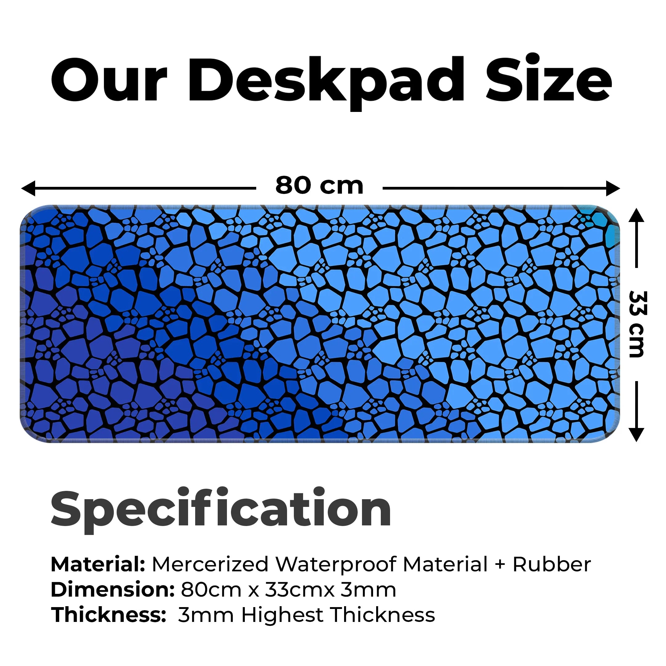 Marble Design Desk Mat