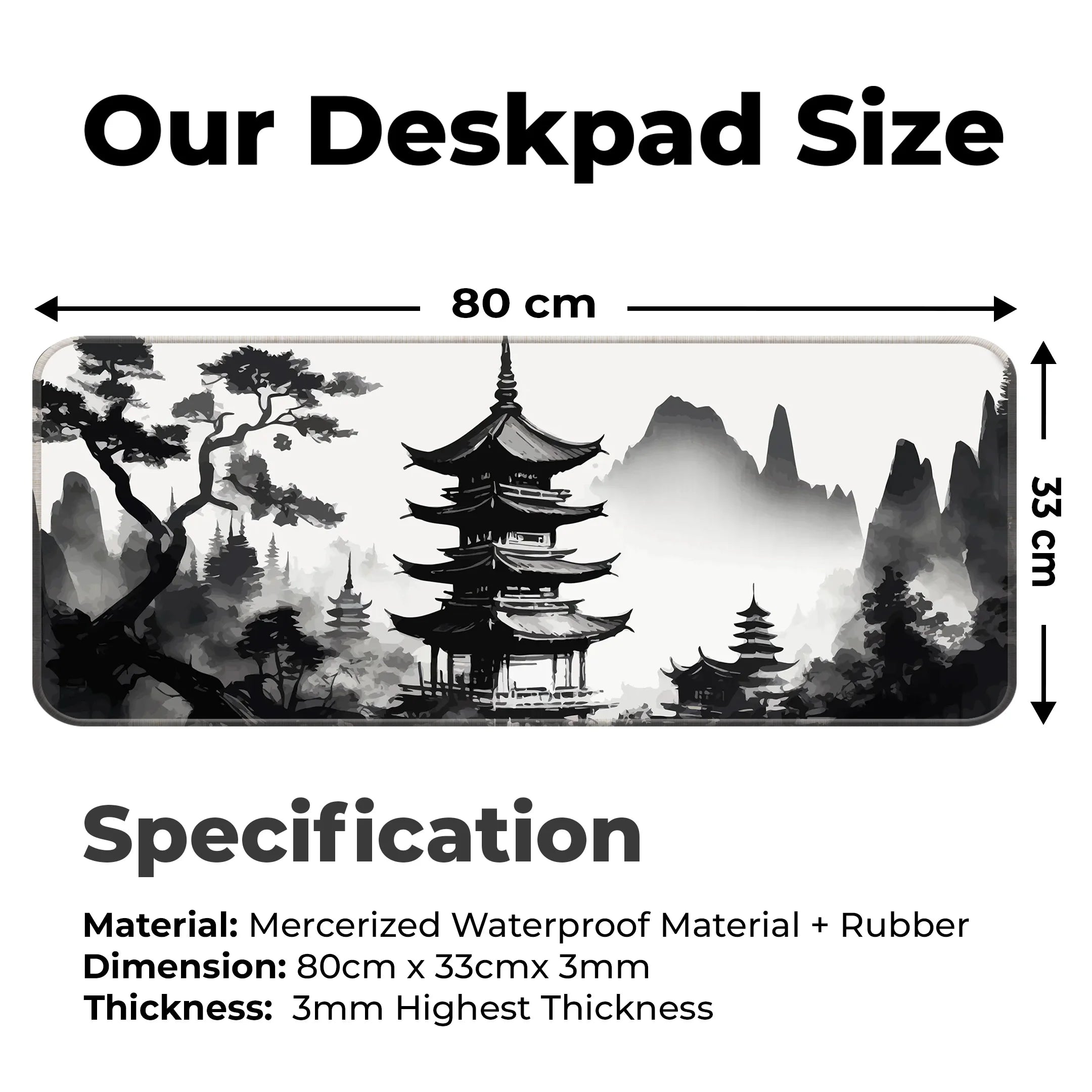 Japan Places Deskmat