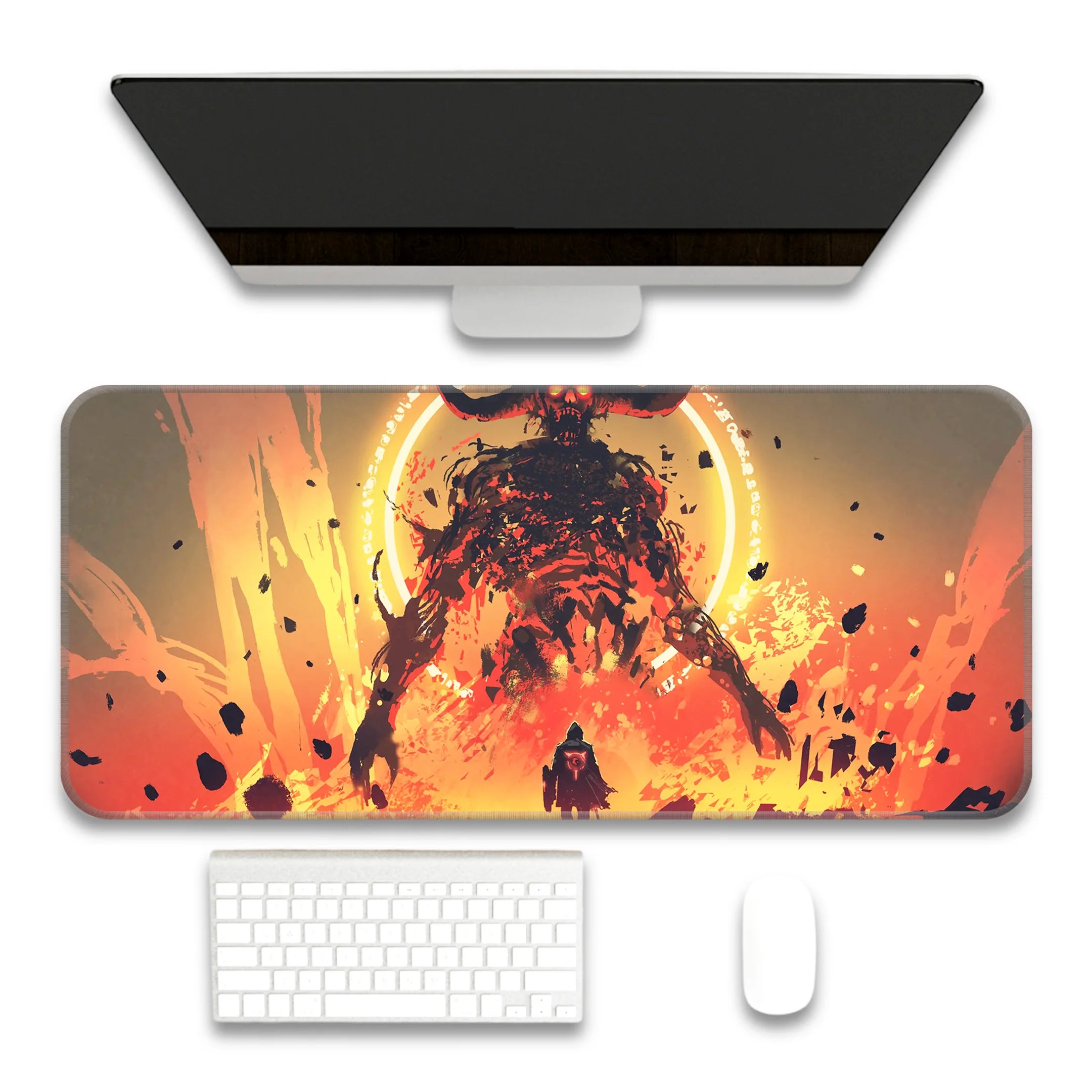 Knight with sword Deskmat