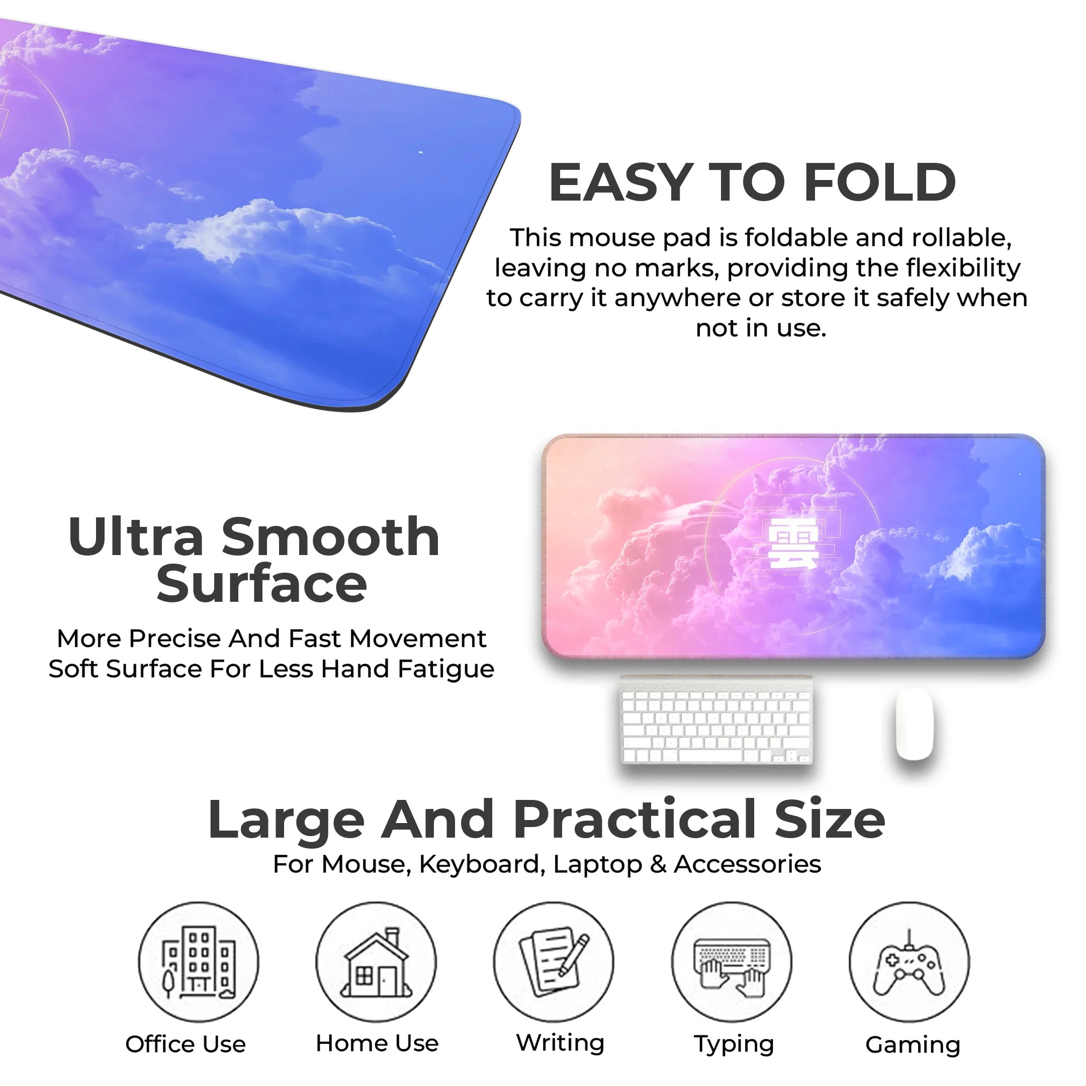 Cloud Design Desk Mat