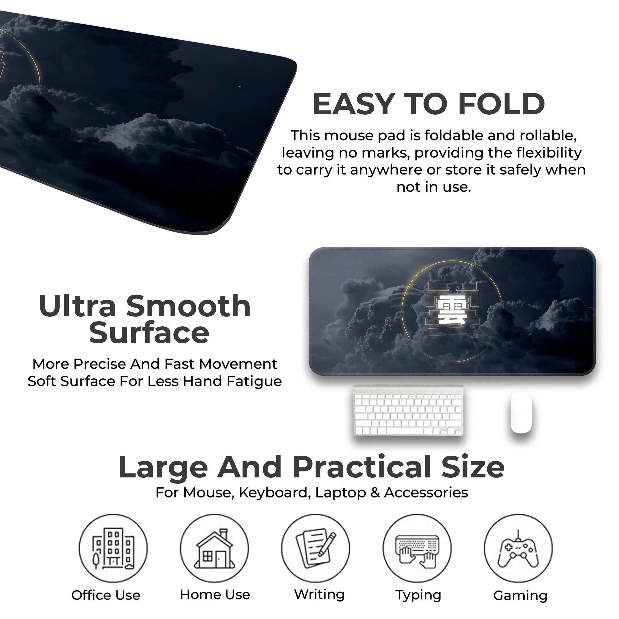 Cloud Design Desk Mat