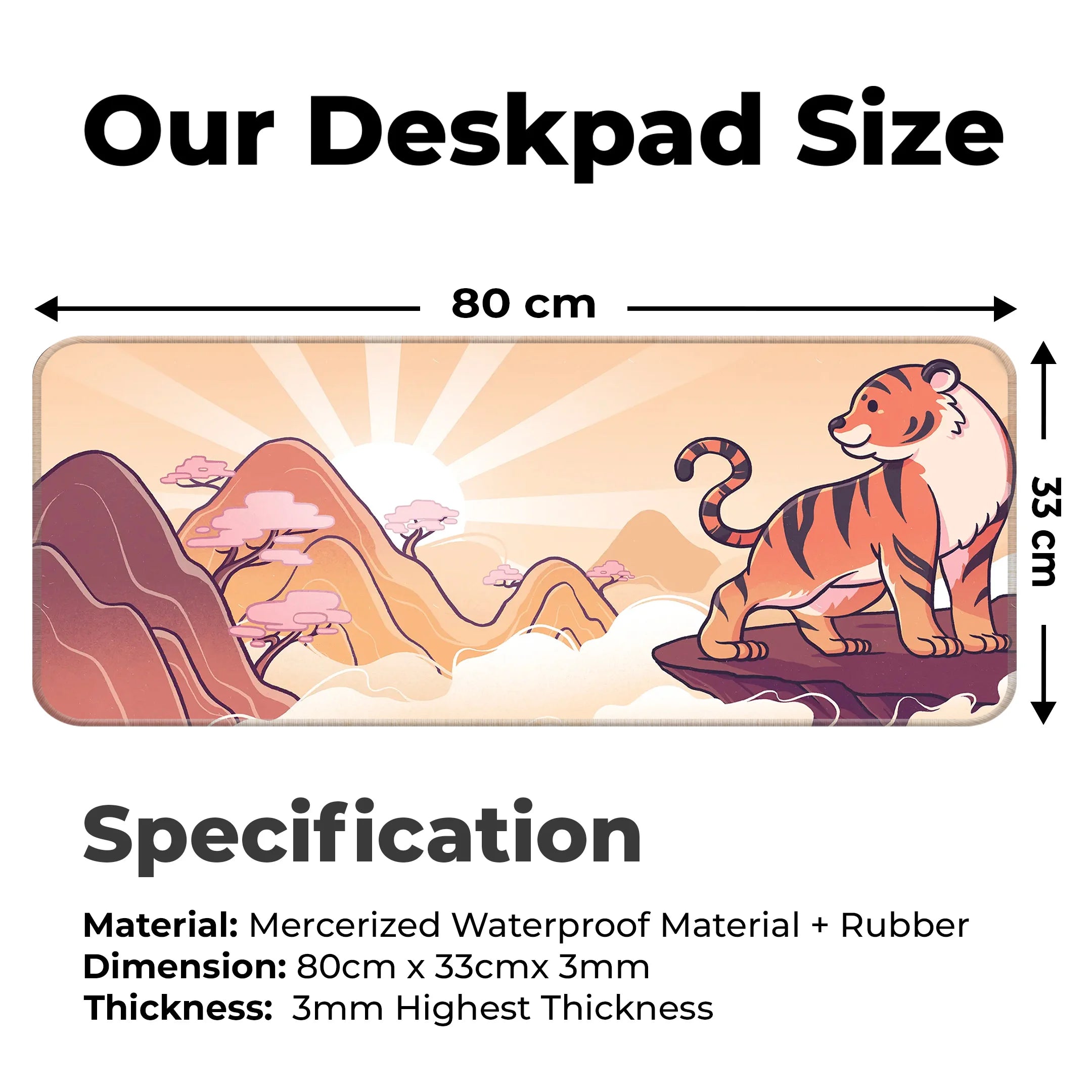 Tiger Sun Deskmat