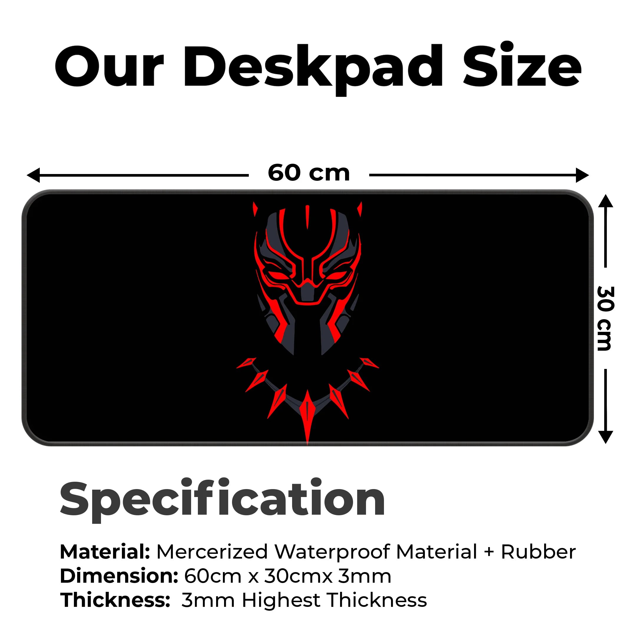 Black Panther Warrior Mat – Marvel Superhero Gaming Deskmat