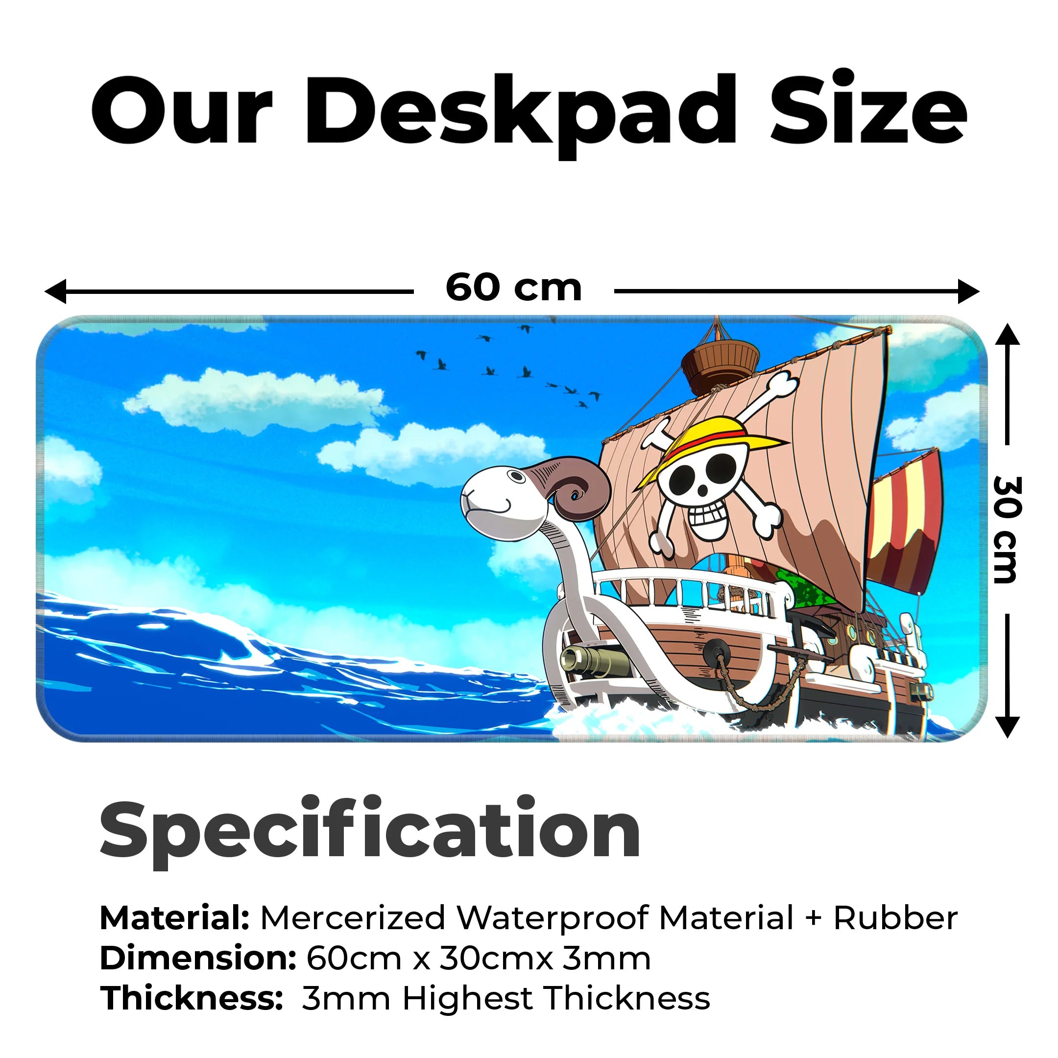 One Piece Going Merry Adventure  Deskmat