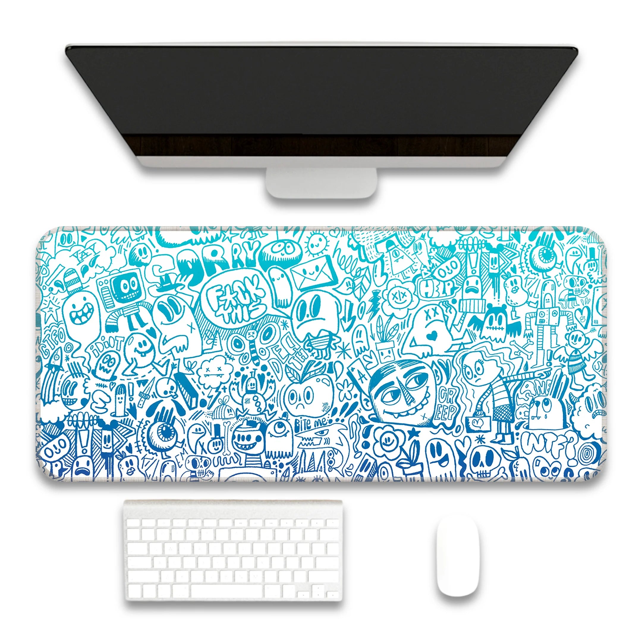 Doodle Pattern Deskmat