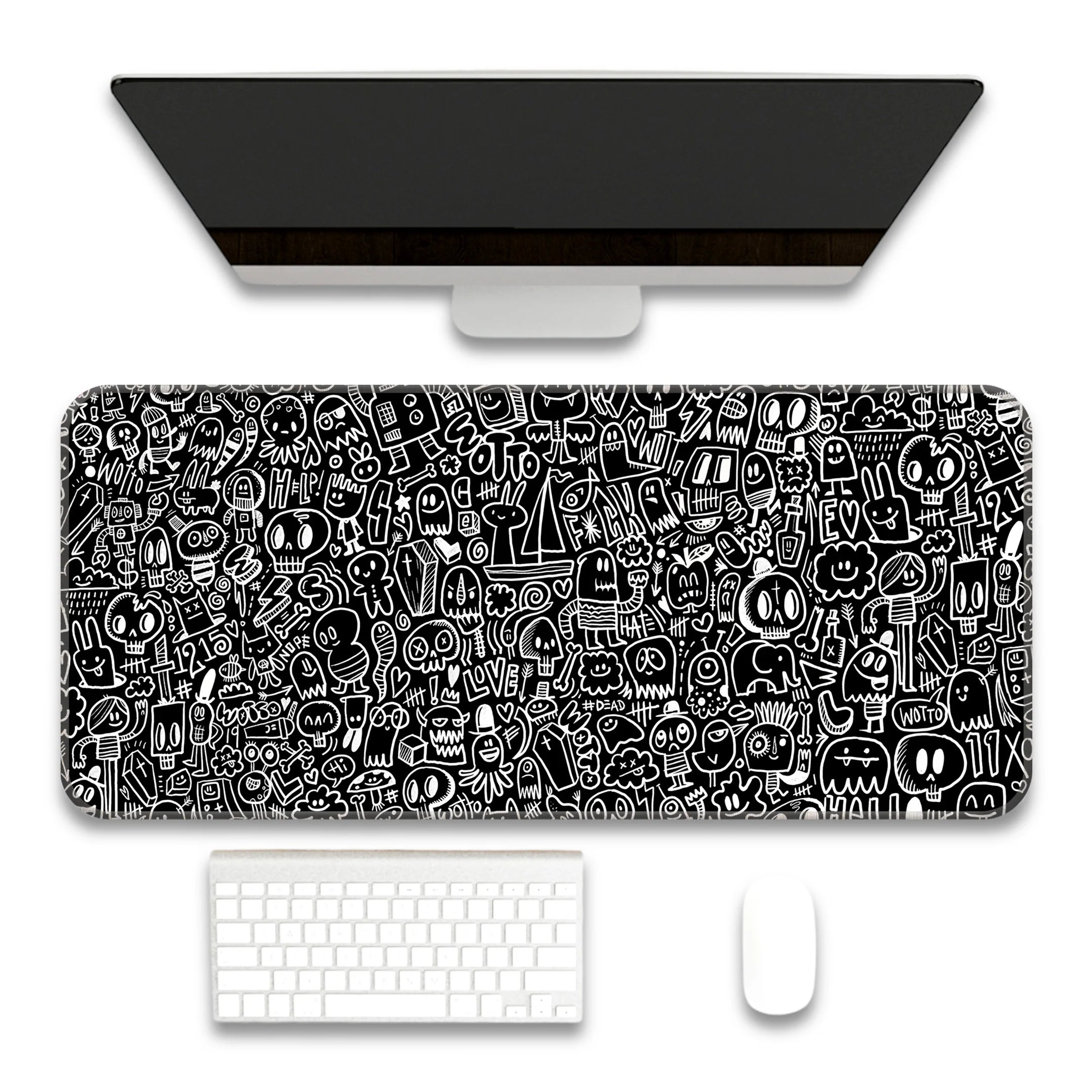 Doodle Pattern Deskmat