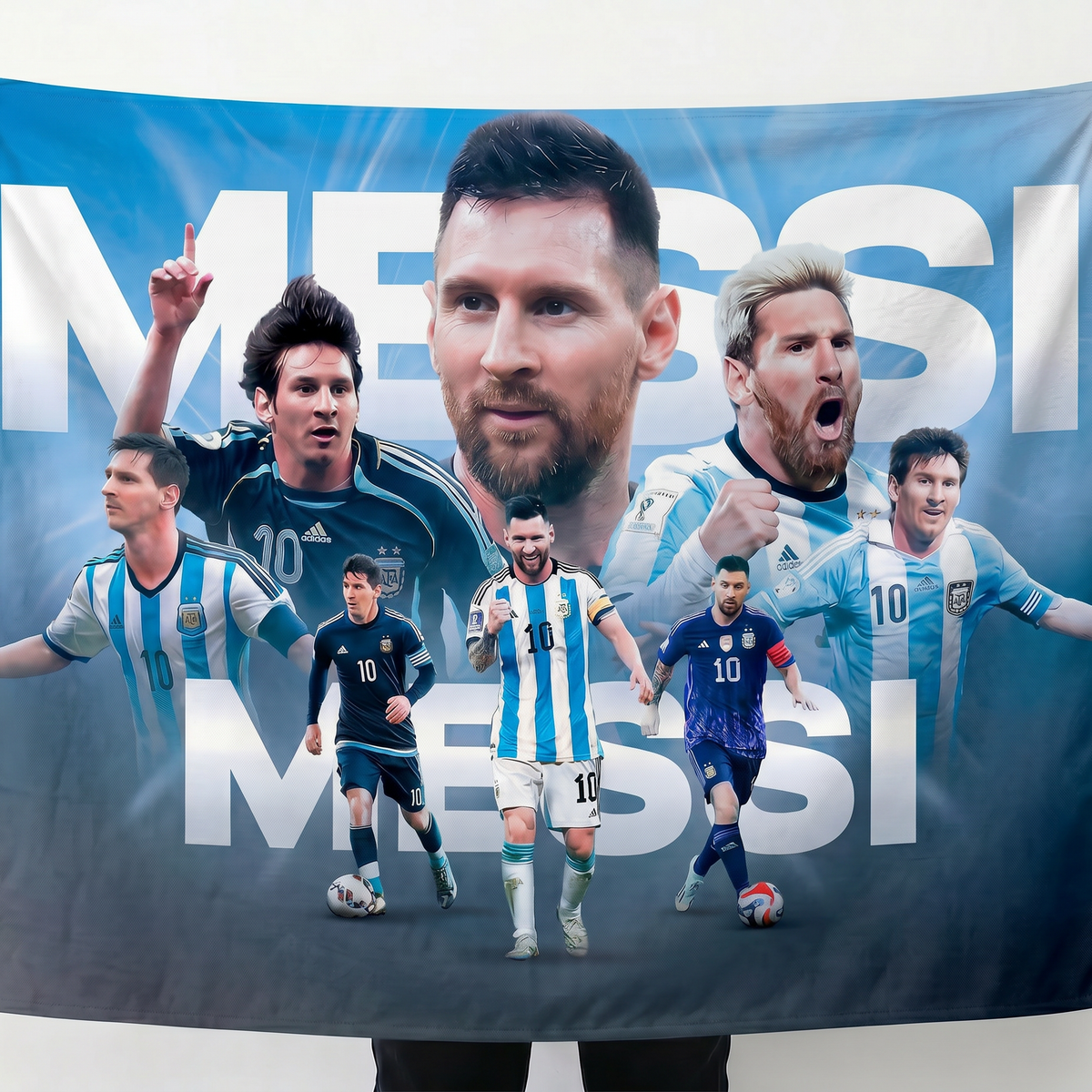 Lionel Messi Wall Tapestry | Argentina Football Legend Poster | Premium Polyester Wall Hanging