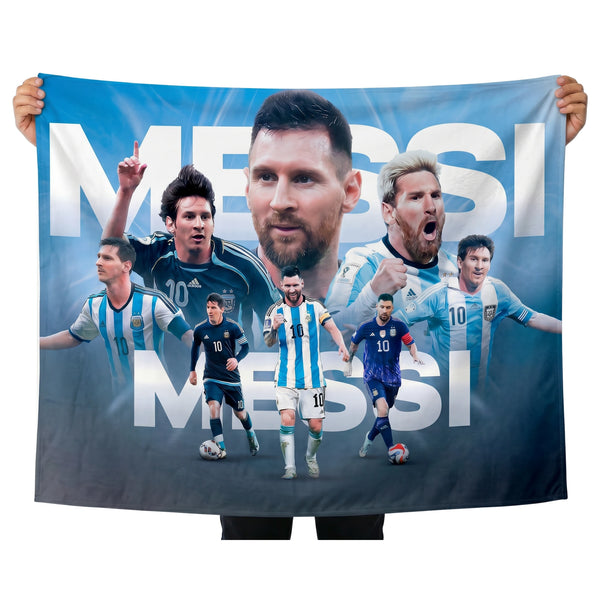 Lionel Messi Wall Tapestry | Argentina Football Legend Poster | Premium Polyester Wall Hanging