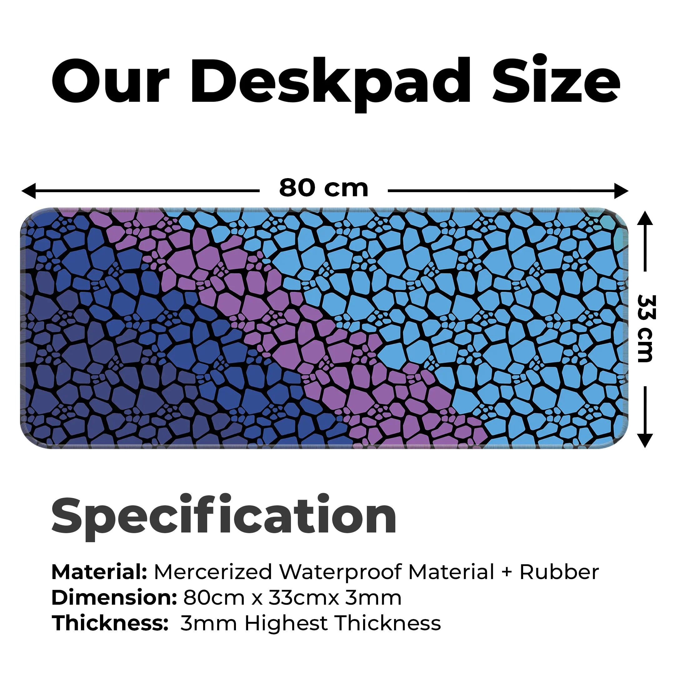 Marble Design Desk Mat