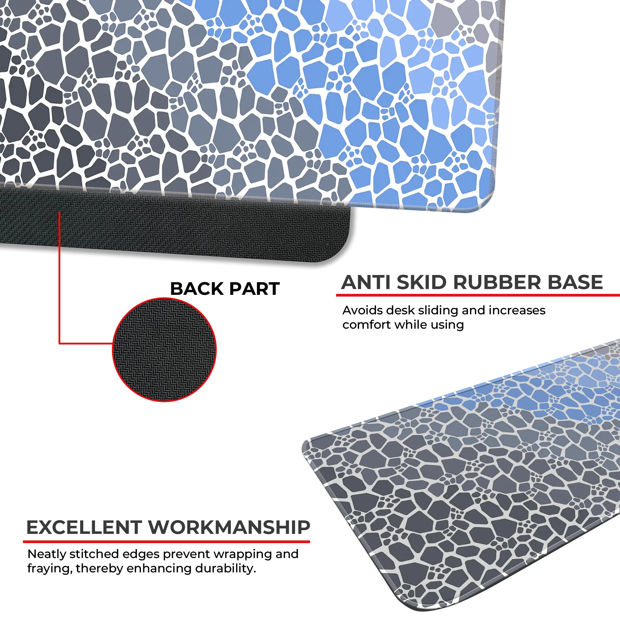 Rock pattern Deskmat