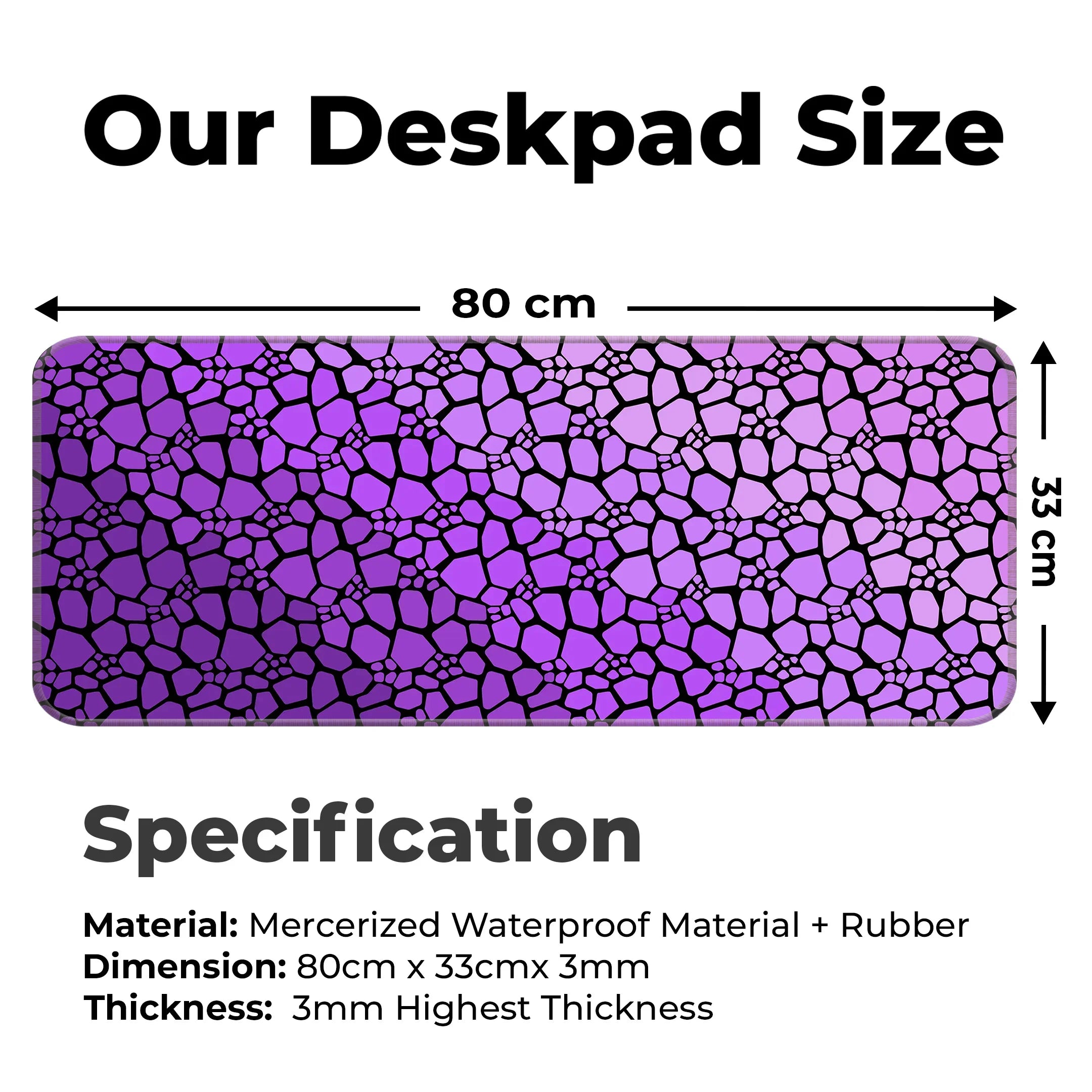 Marble Design Desk Mat