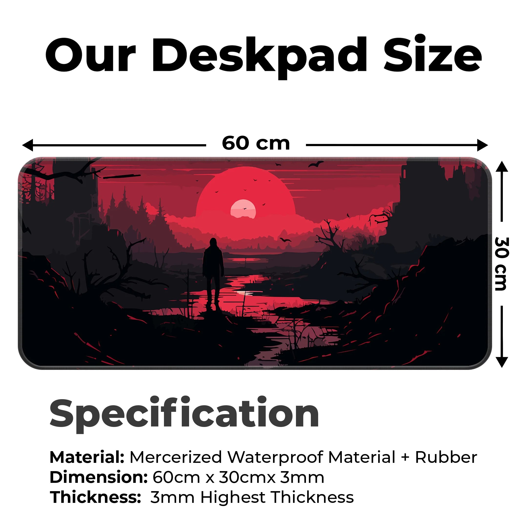 Crimson Twilight Apocalypse Deskmat